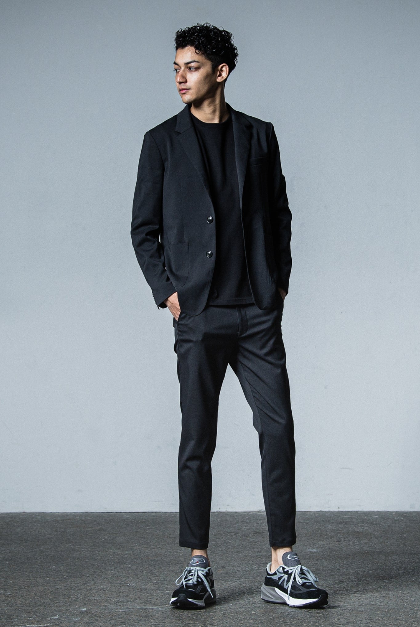 PAT TIGHT EASY PANTS RC33-ST-037BN TIGHT TAPERD ロングパンツ タイト イージースラックス ストレッチ / BLACK