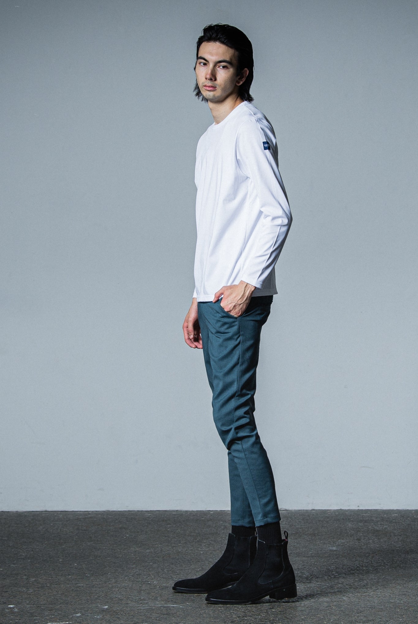 PAT TIGHT EASY PANTS RC33-ST-037BN TIGHT TAPERD ロングパンツ タイト イージースラックス ストレッチ / GREEN