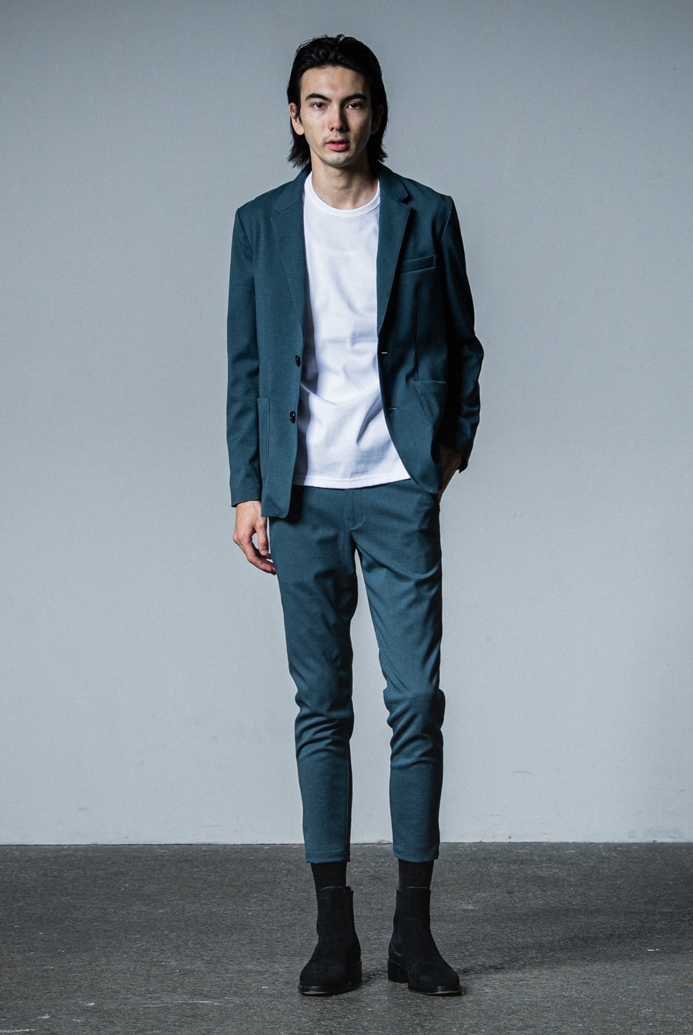 PAT TIGHT EASY PANTS RC33-ST-037BN TIGHT TAPERD ロングパンツ タイト イージースラックス ストレッチ / GREEN