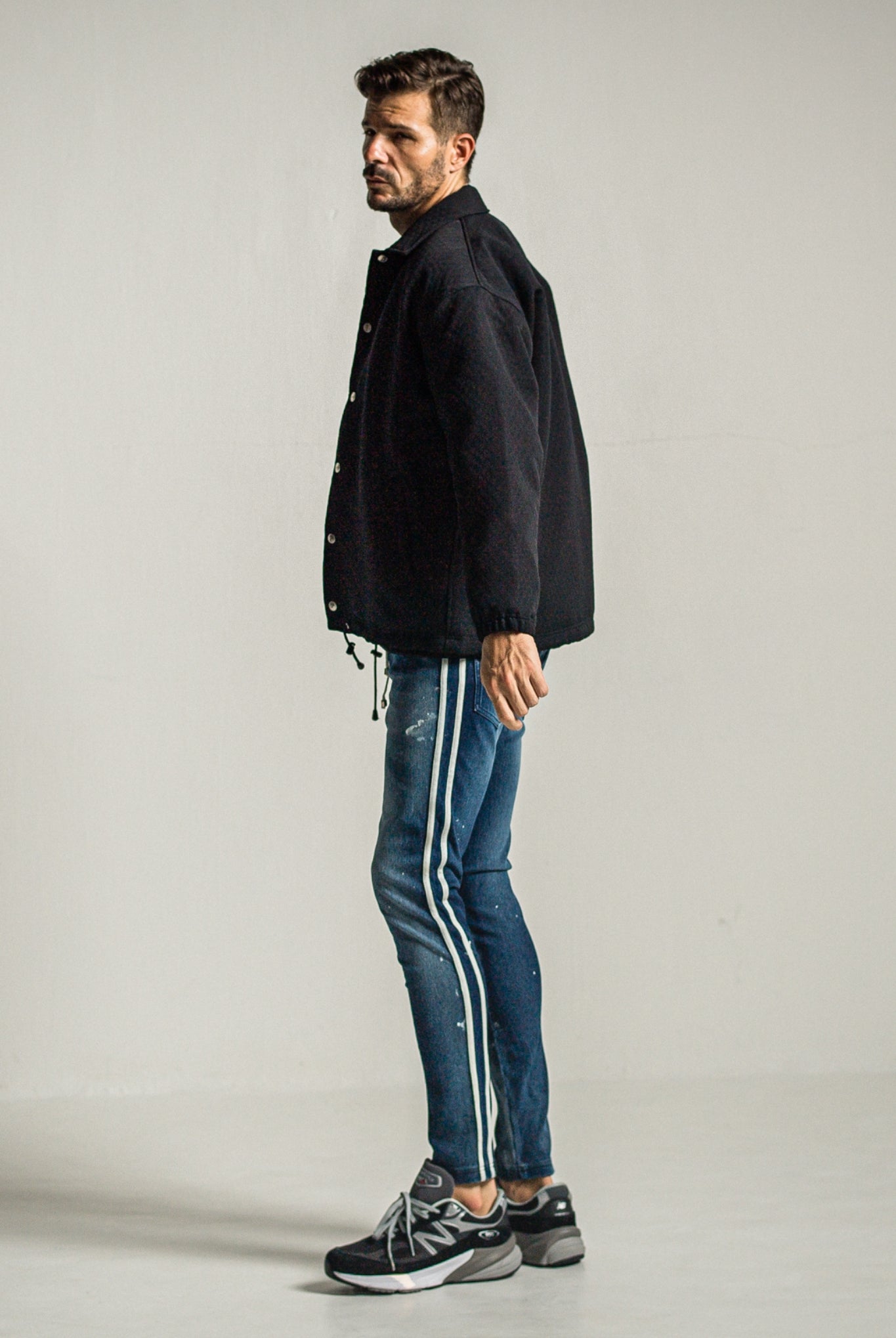 EX denim jersey Blind LINE PT RC34-ST-008D 定番 デニムジャージ ハイパーストレッチ/ DARK INDIGO