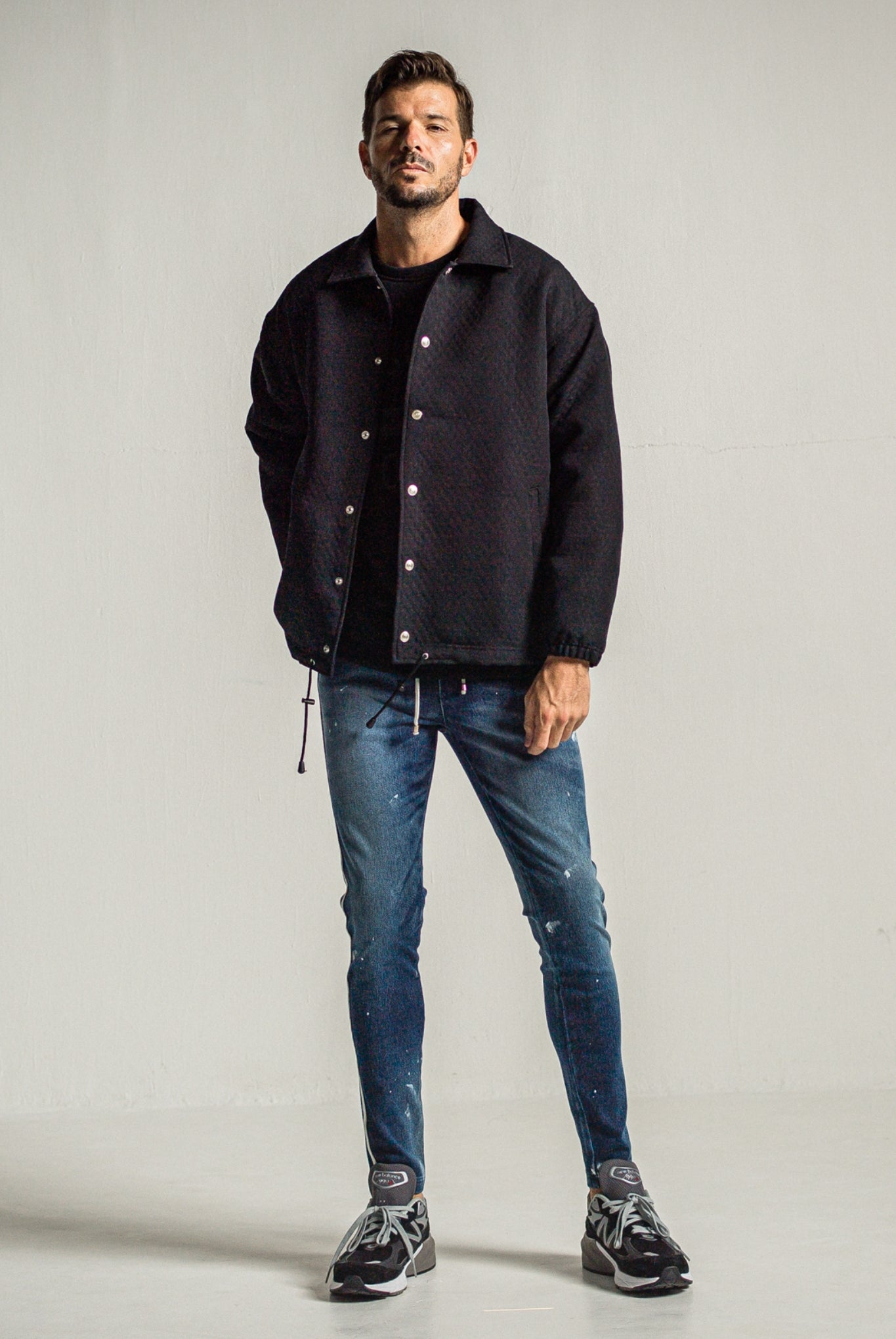 EX denim jersey Blind LINE PT RC34-ST-008D 定番 デニムジャージ ハイパーストレッチ/ DARK INDIGO