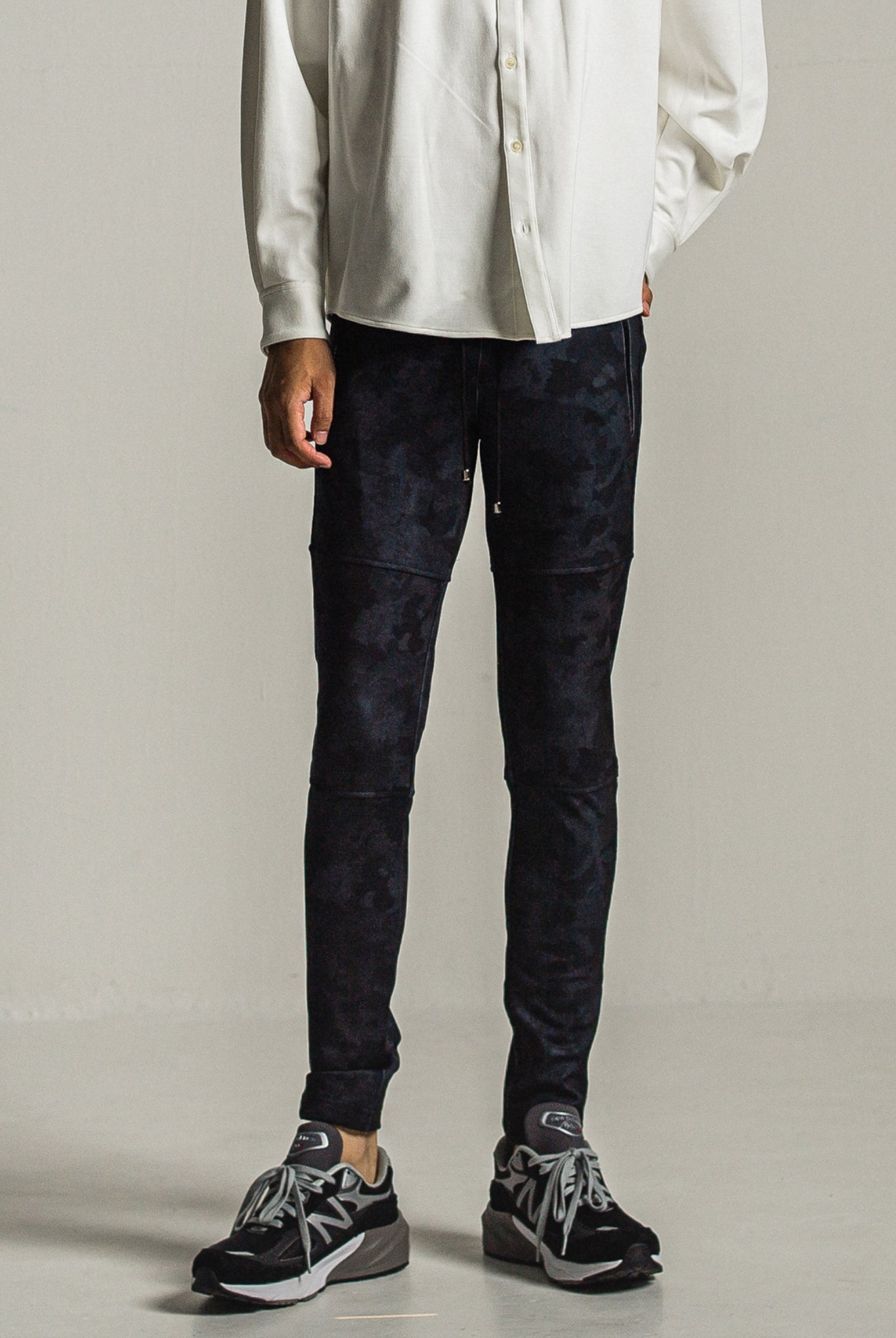 Johnson LINE HEAT PT RC34-ST-009H パンツ スーパータイトテーパード ユニセックス 裏起毛 吸湿 保温 360°ストレッチ ファスナーポケット / BKCAMO