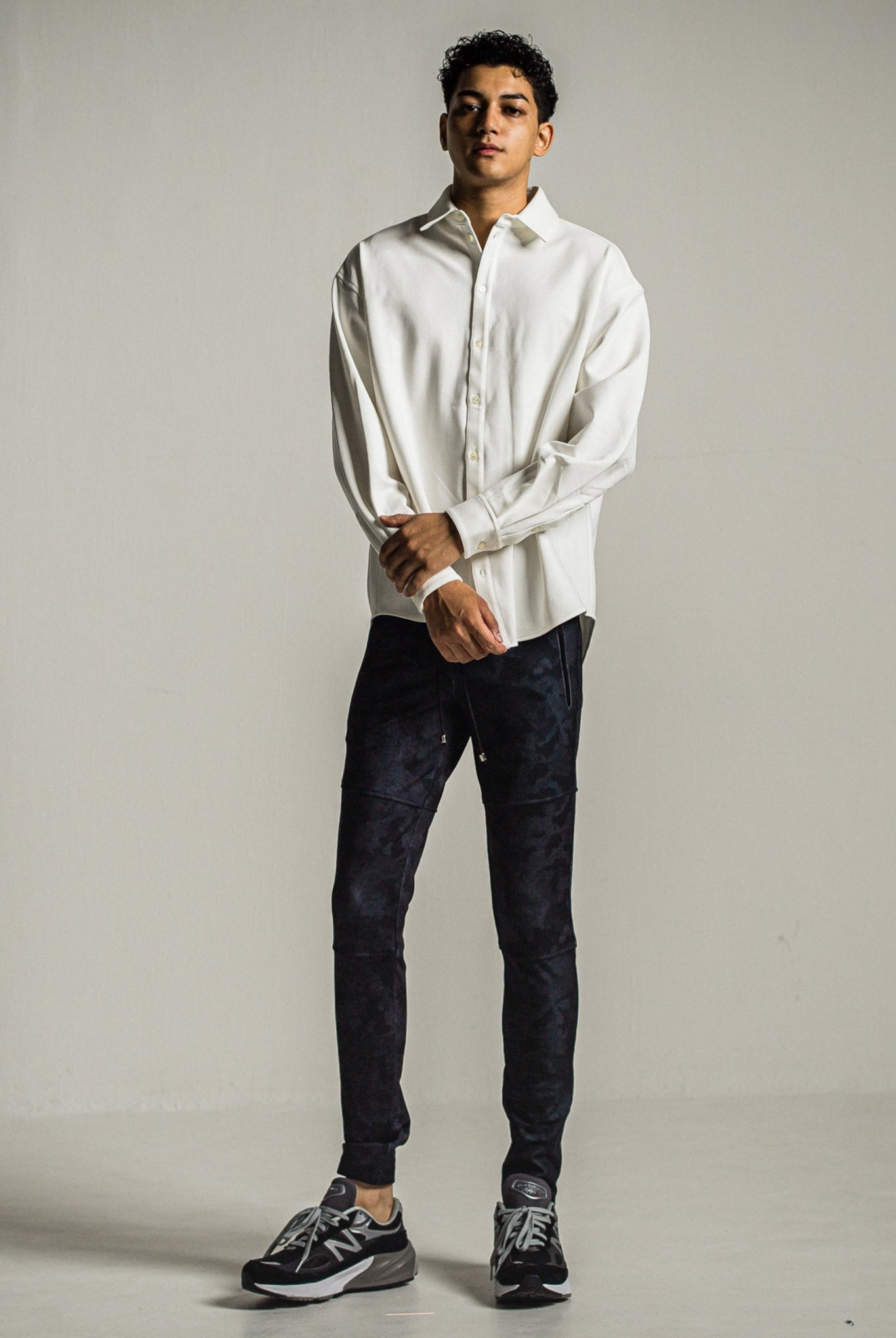 Johnson LINE HEAT PT RC34-ST-009H パンツ スーパータイトテーパード ユニセックス 裏起毛 吸湿 保温 360°ストレッチ ファスナーポケット / BKCAMO