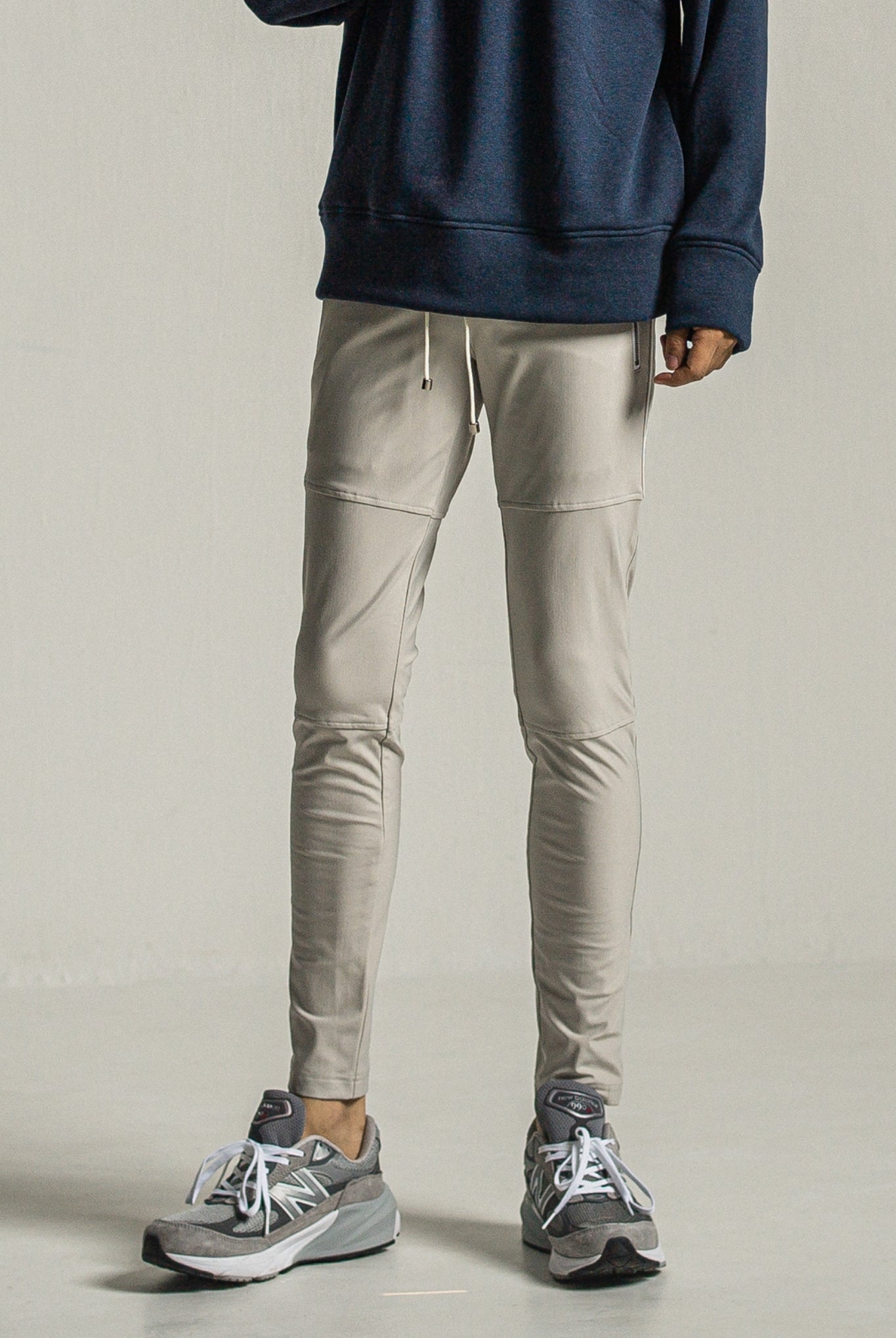 Johnson LINE HEAT PT RC34-ST-009H パンツ スーパータイトテーパード ユニセックス 裏起毛 吸湿 保温 360°ストレッチ ファスナーポケット / GREYWH