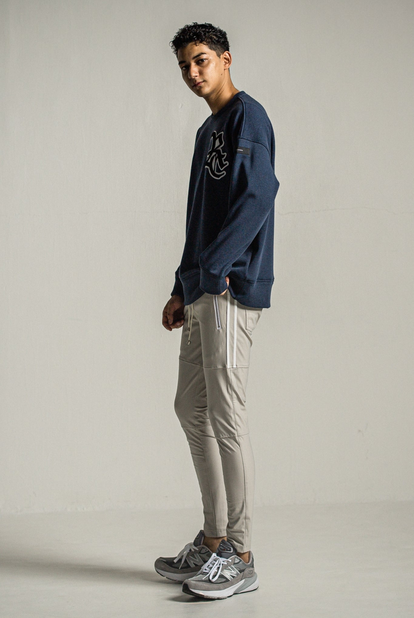 Johnson LINE HEAT PT RC34-ST-009H パンツ スーパータイトテーパード ユニセックス 裏起毛 吸湿 保温 360°ストレッチ ファスナーポケット / GREYWH