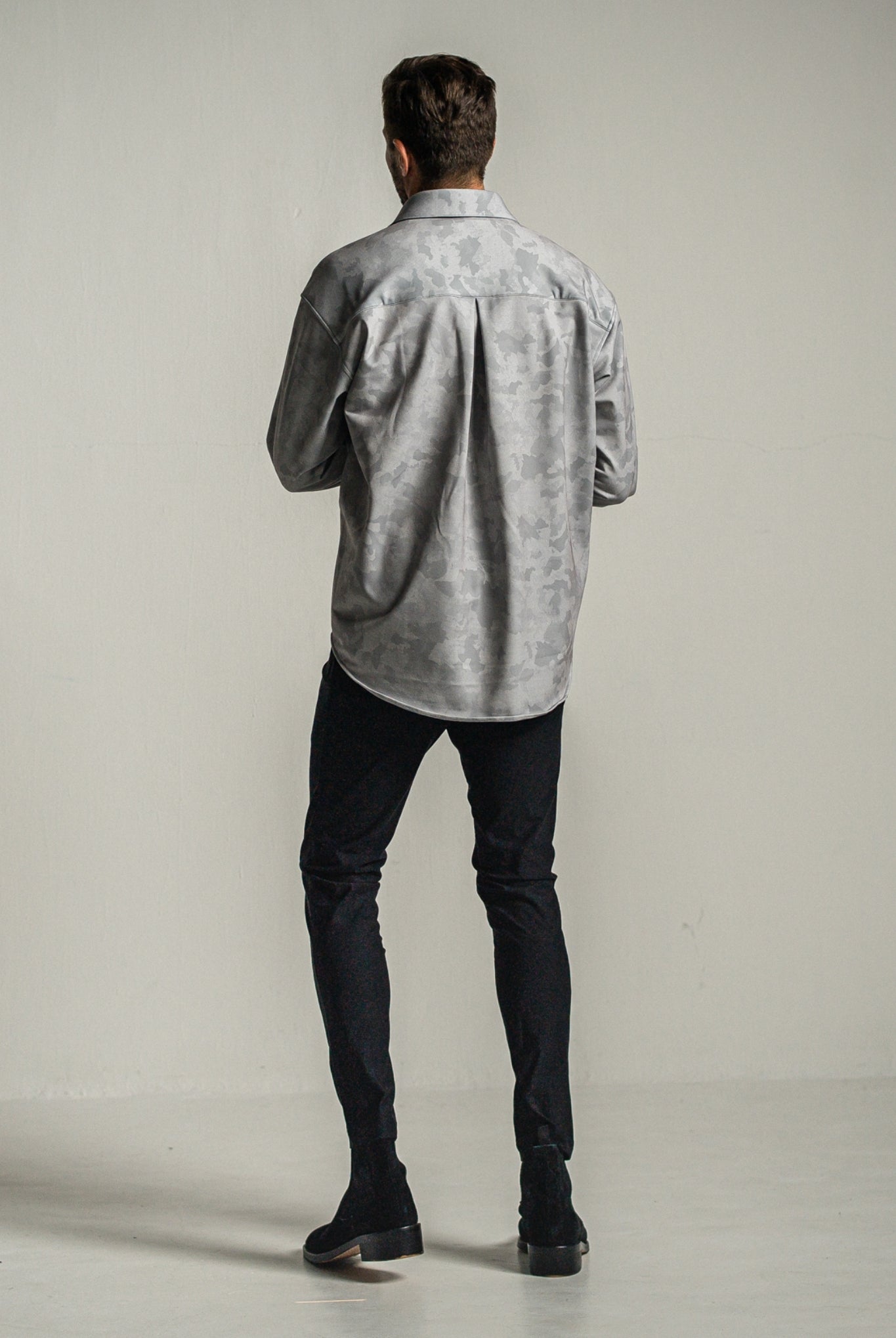 CHRIS EASY HEAT TUCK PANTS RC34-ST-016HT スラックス イージーパンツ ユニセックス タイトテーパード 裏起毛 保温 蒸れにくい 360°ストレッチ ワンタック ベルト不要 / BLACK