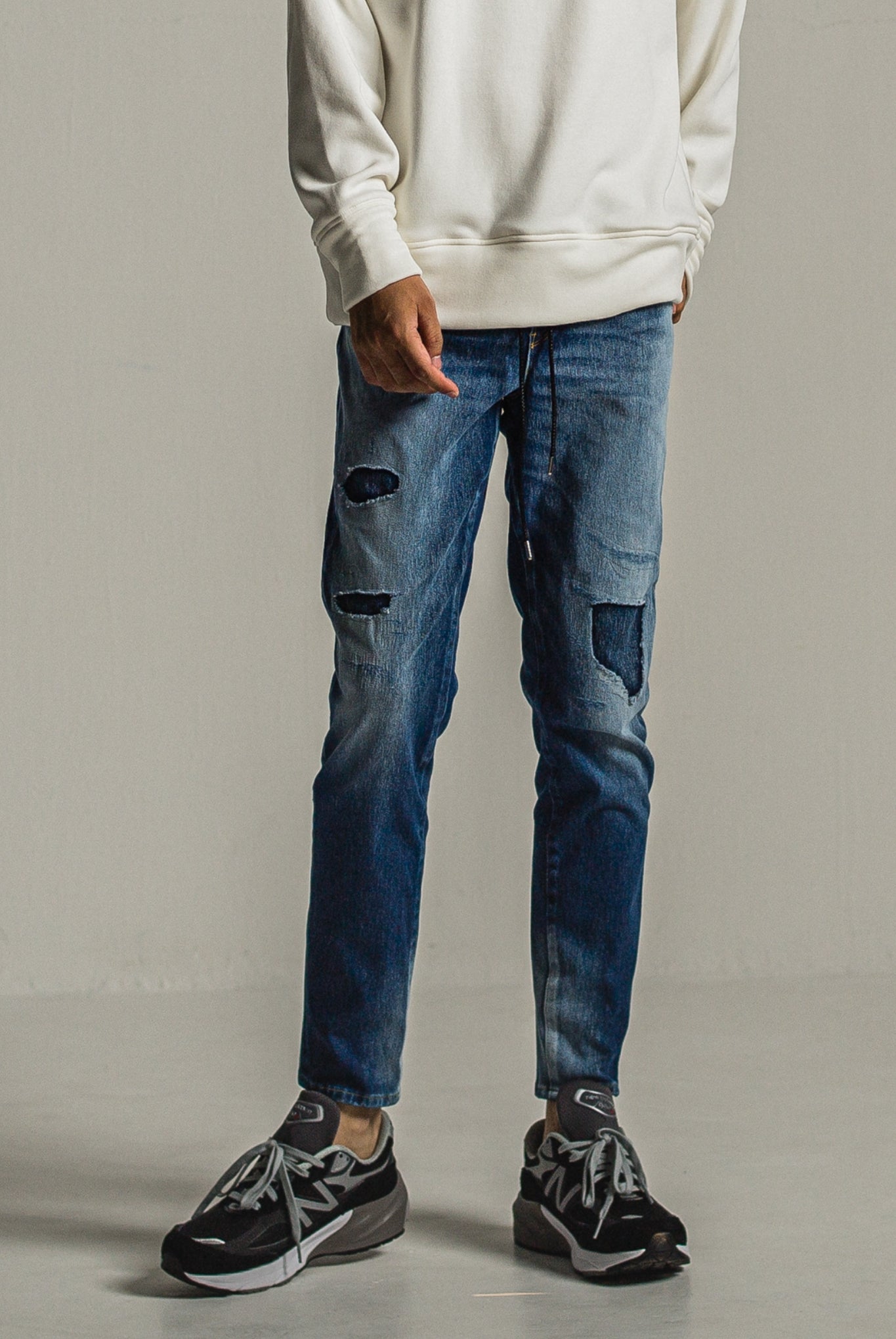 MICK DENIM JERSEY RC34-ST-020 定番 ジャージーンズ テーパード ストレッチ / INDIGO USED