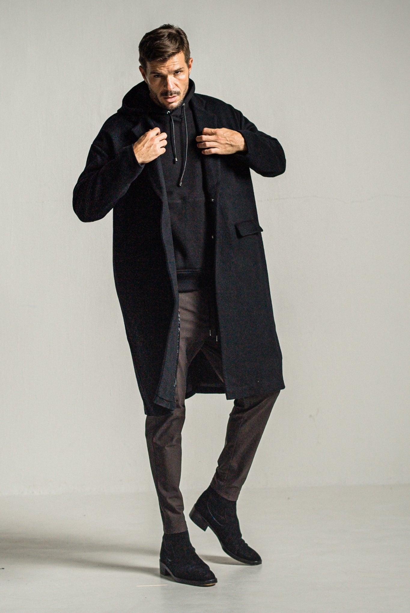 【TRANSIT SQUARE別注】 Roland HEAT cargo RC34-ST-029H カーゴパンツ セミルーズフィット 360°ストレッチ 美シルエット / BROWN