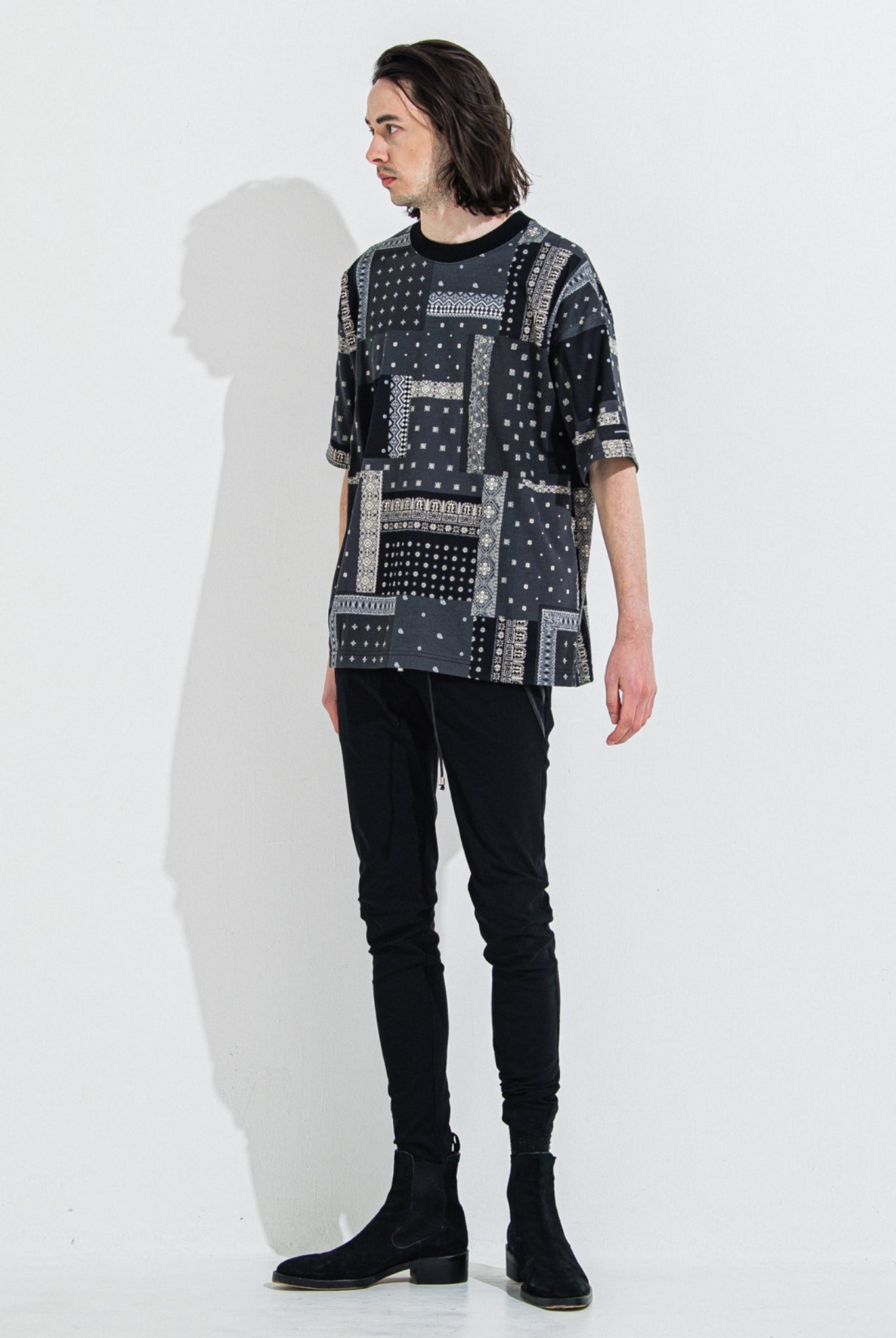 EDGE NYLON PT BASIC-ST-014 イージーパンツ スキニー ストレッチ 速乾性 定番 / NYLONBKBK