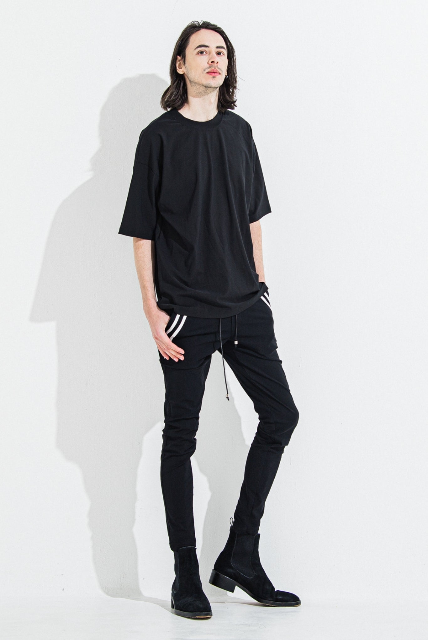 EDGE NYLON PT BASIC-ST-014 イージーパンツ スキニー ストレッチ 速乾性 定番 / NYLONBKWH