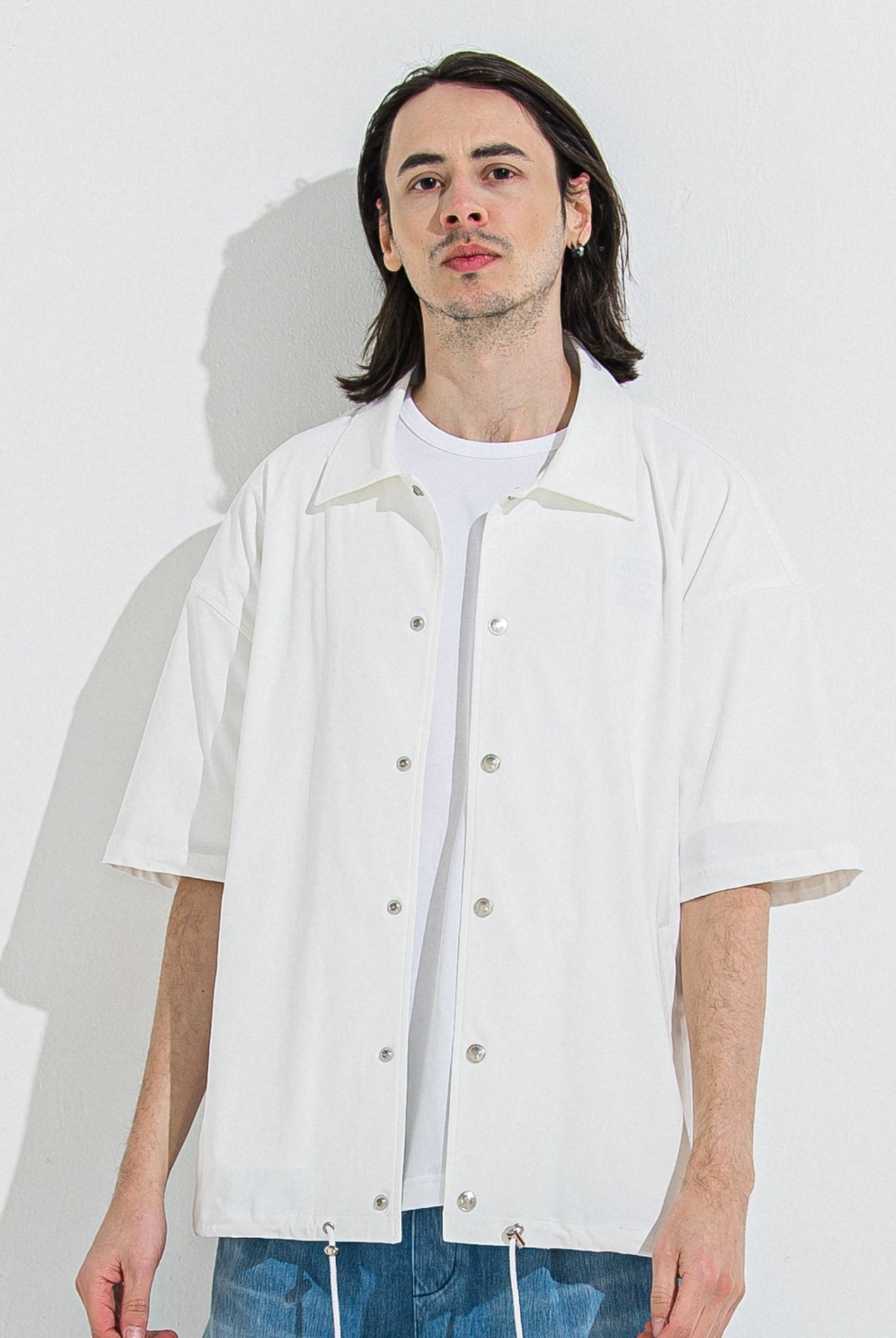 NYLON HALF COACH JACKET RC36-C-002 コーチジャケット セットアップ / WHITE