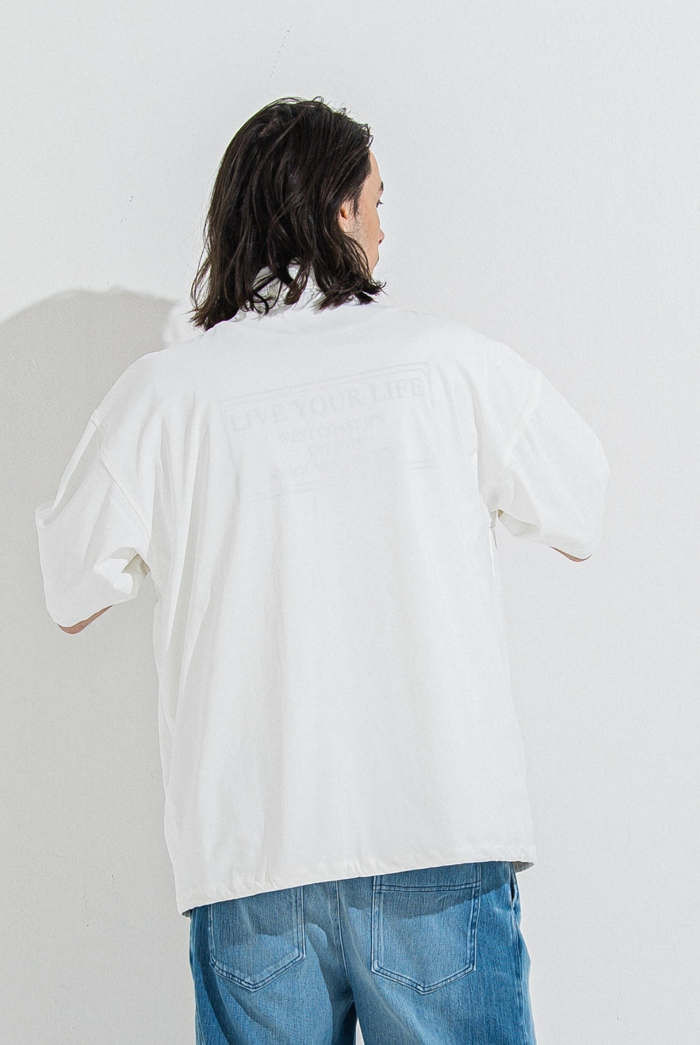 NYLON HALF COACH JACKET RC36-C-002 コーチジャケット セットアップ / WHITE