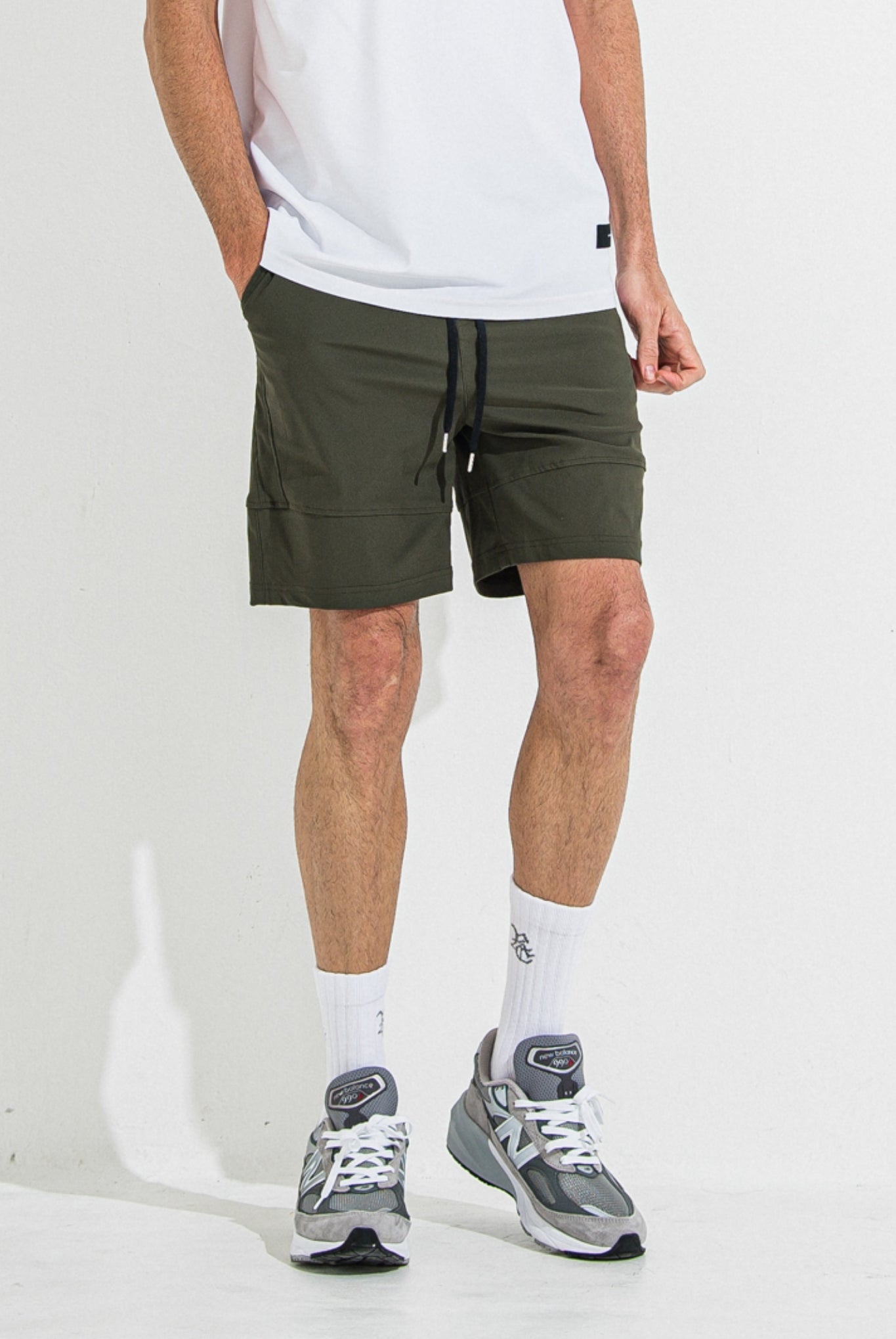 TYLER NYLON SHORTS RC36-HP-002 ショートパンツ 速乾性 ストレッチ しなやかな手触り / KHAKI