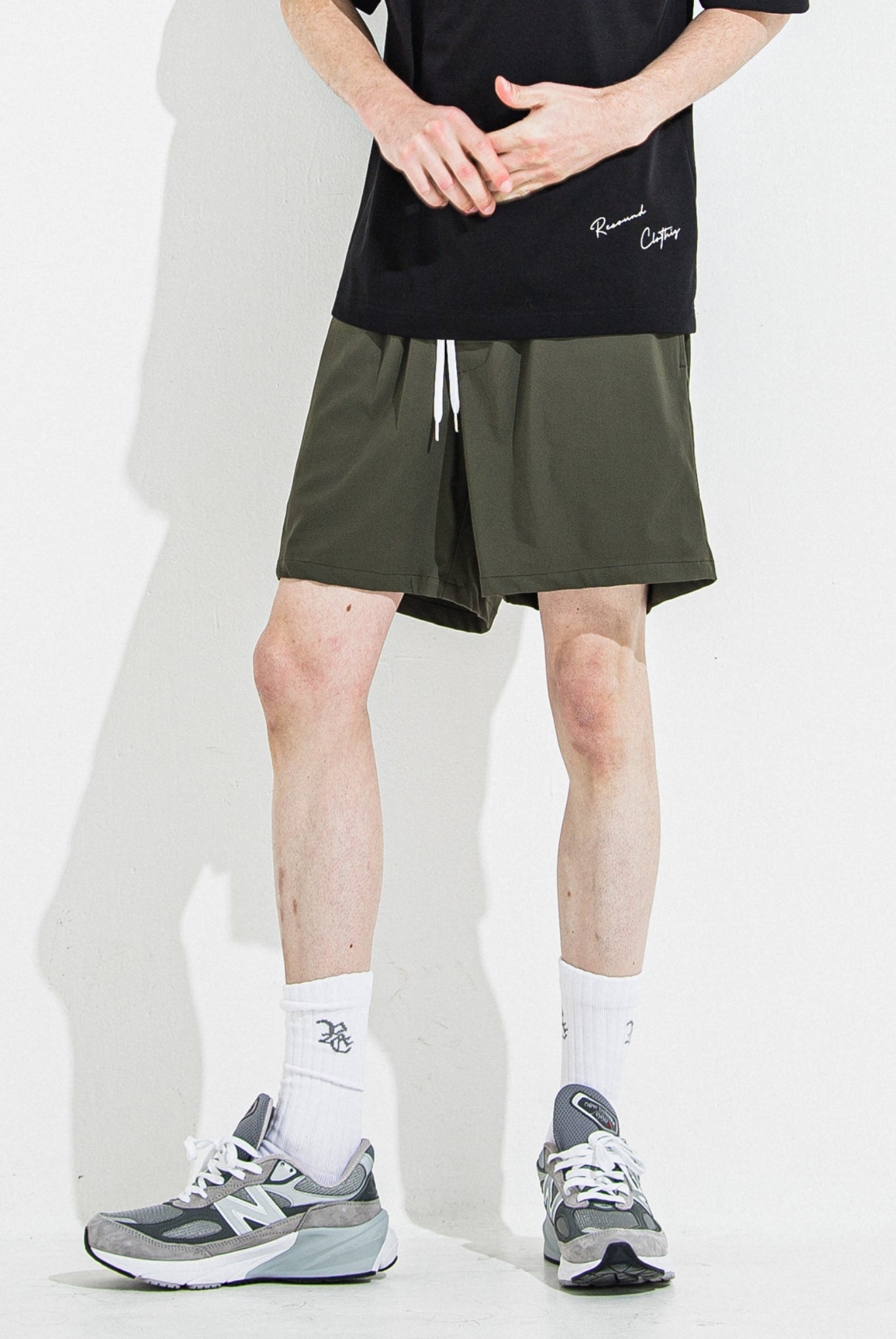 TV NYLON SHORTS RC36-HP-004 ショートパンツ ストレッチ 速乾性 軽量 しなやかな手触り / KHAKI