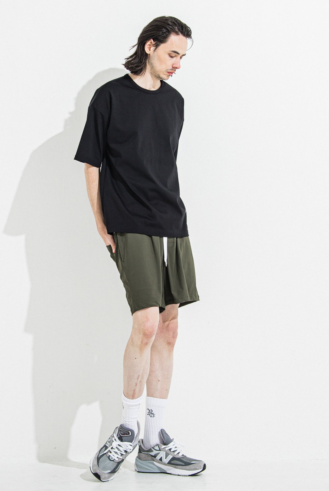 TV NYLON SHORTS RC36-HP-004 ショートパンツ ストレッチ 速乾性 軽量 しなやかな手触り / KHAKI