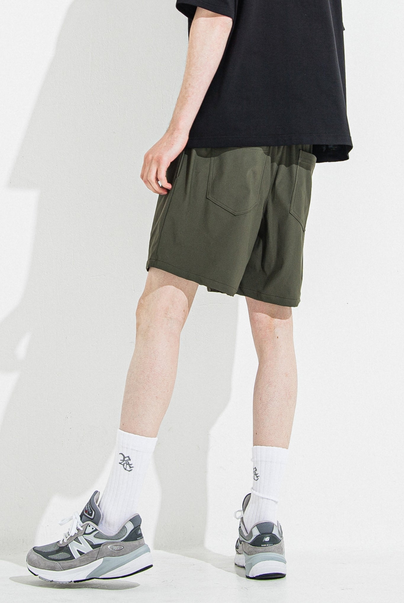 TV NYLON SHORTS RC36-HP-004 ショートパンツ ストレッチ 速乾性 軽量 しなやかな手触り / KHAKI