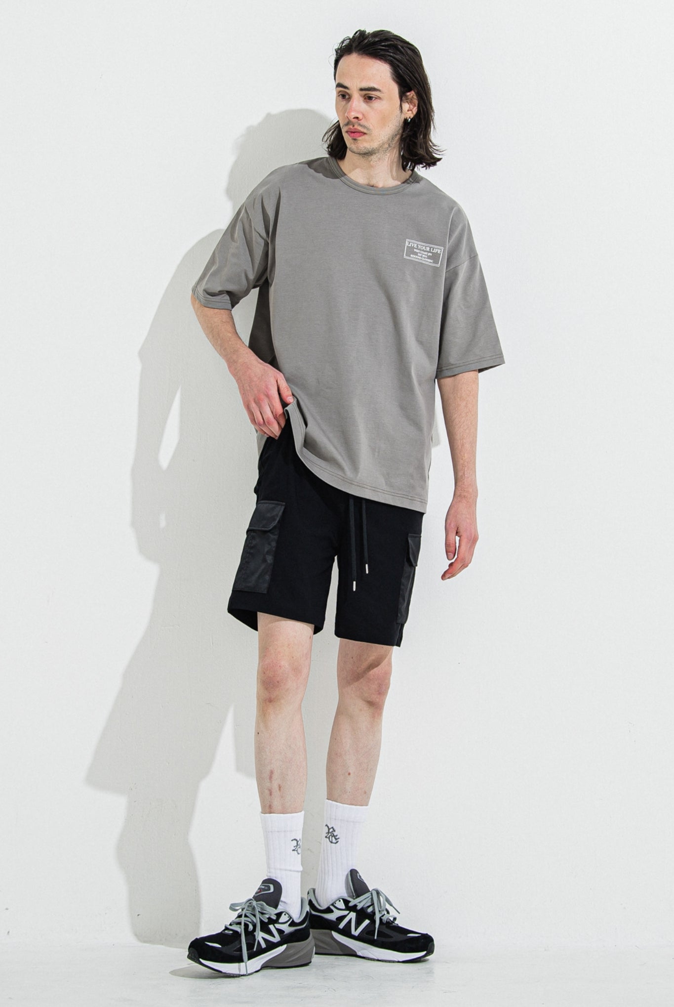 DARRELL CARGO SHORTS RC36-HP-005 ショートパンツ カーゴ 速乾 ストレッチ 軽量 / BLACK