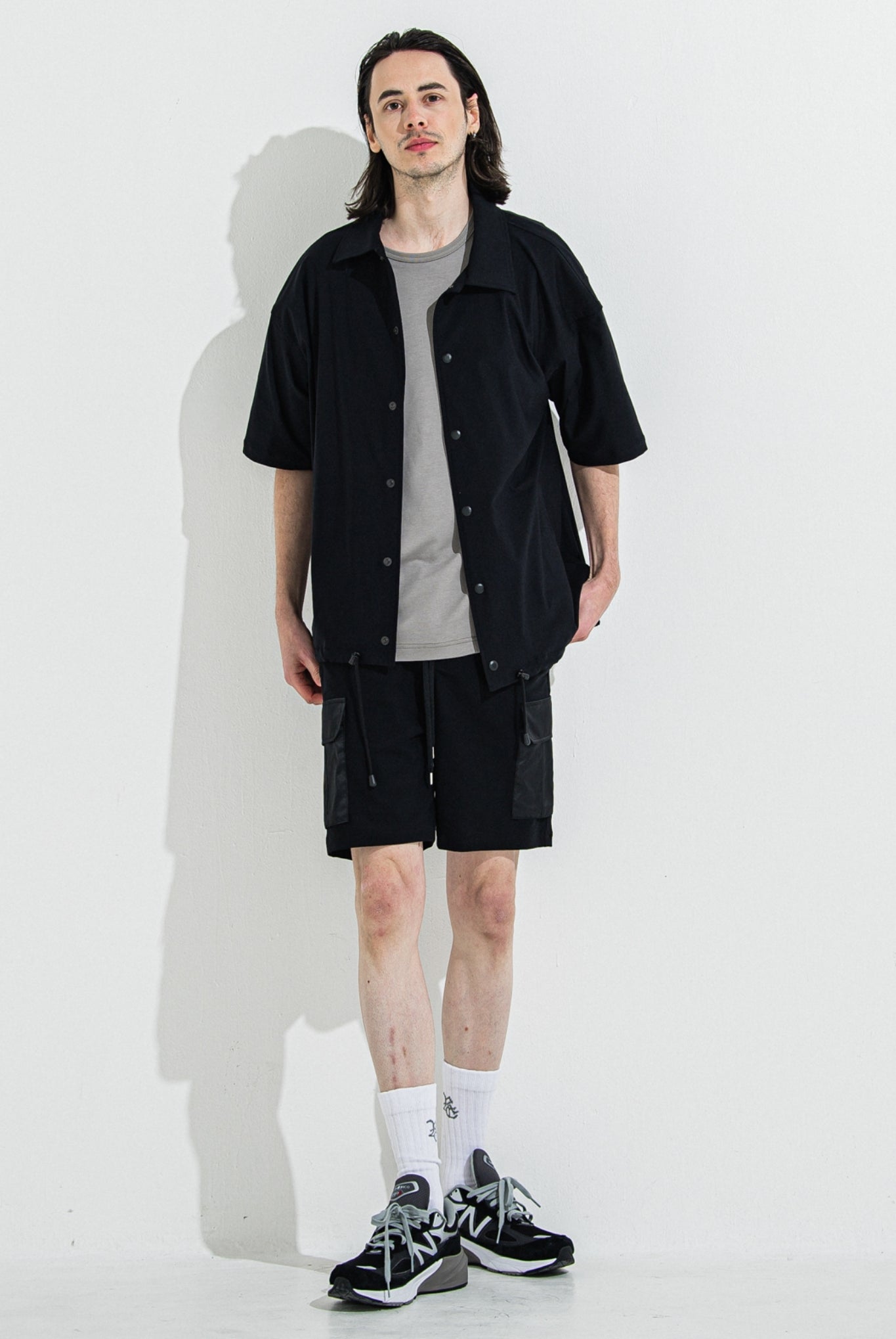 DARRELL CARGO SHORTS RC36-HP-005 ショートパンツ カーゴ 速乾 ストレッチ 軽量 / BLACK