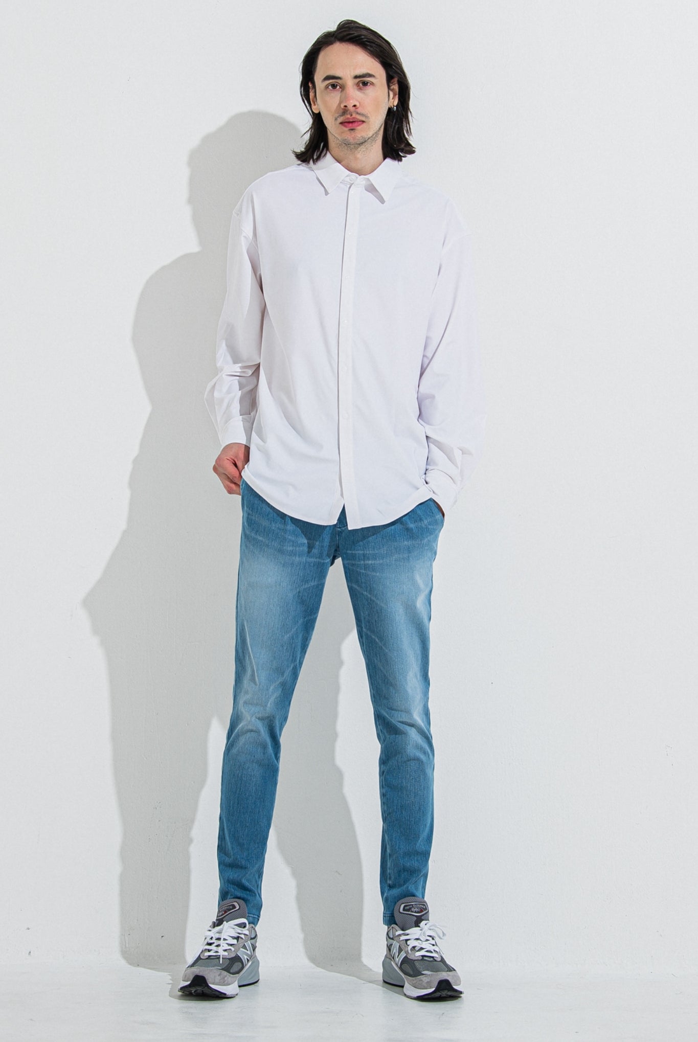 RUSH JACK SHIRTS RC36-SH-001 シャツ ラッシュガード スナップボタン UVカット ストレッチ 速乾 / WHITE