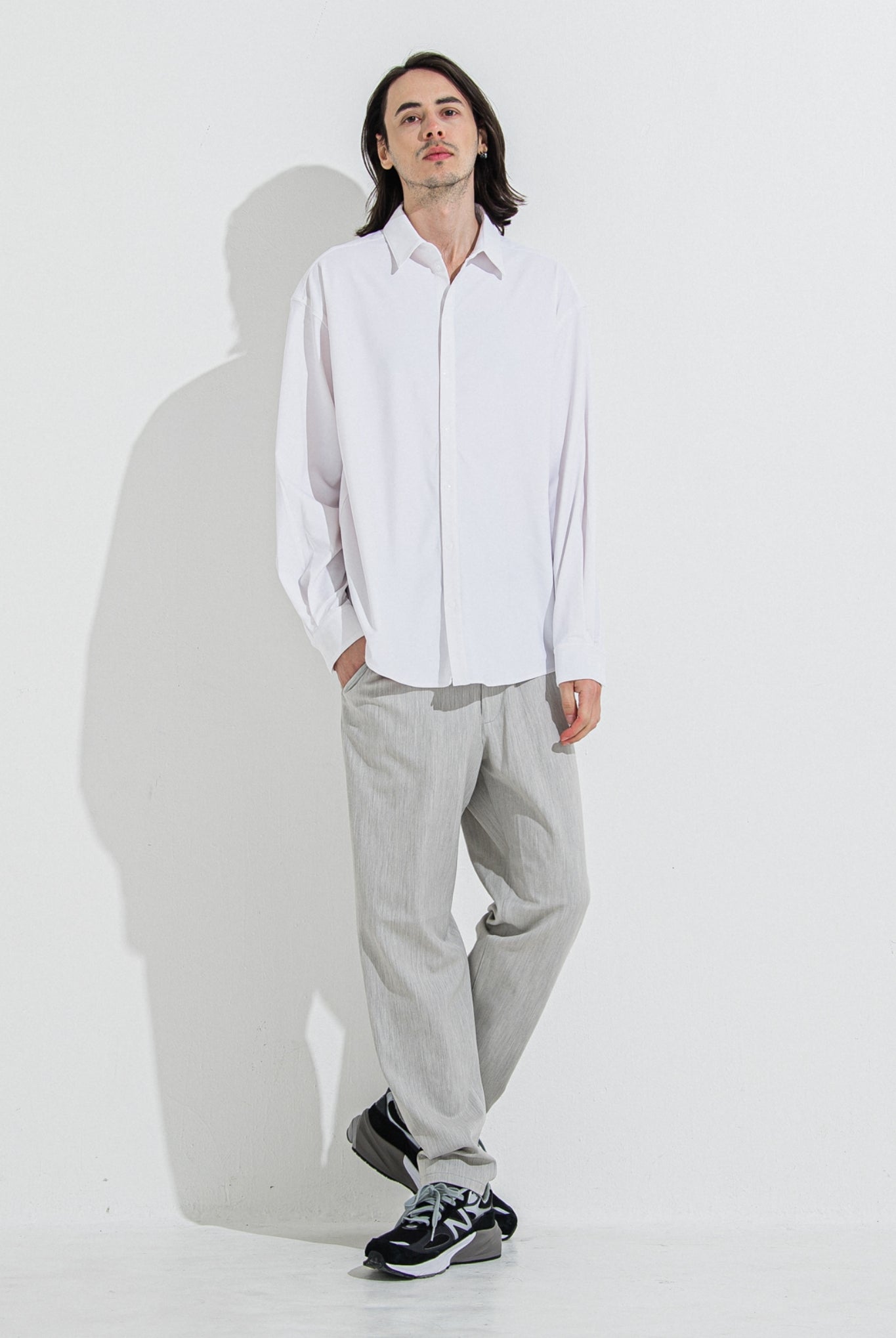 RUSH JACK SHIRTS RC36-SH-001 シャツ ラッシュガード スナップボタン UVカット ストレッチ 速乾 / WHITE