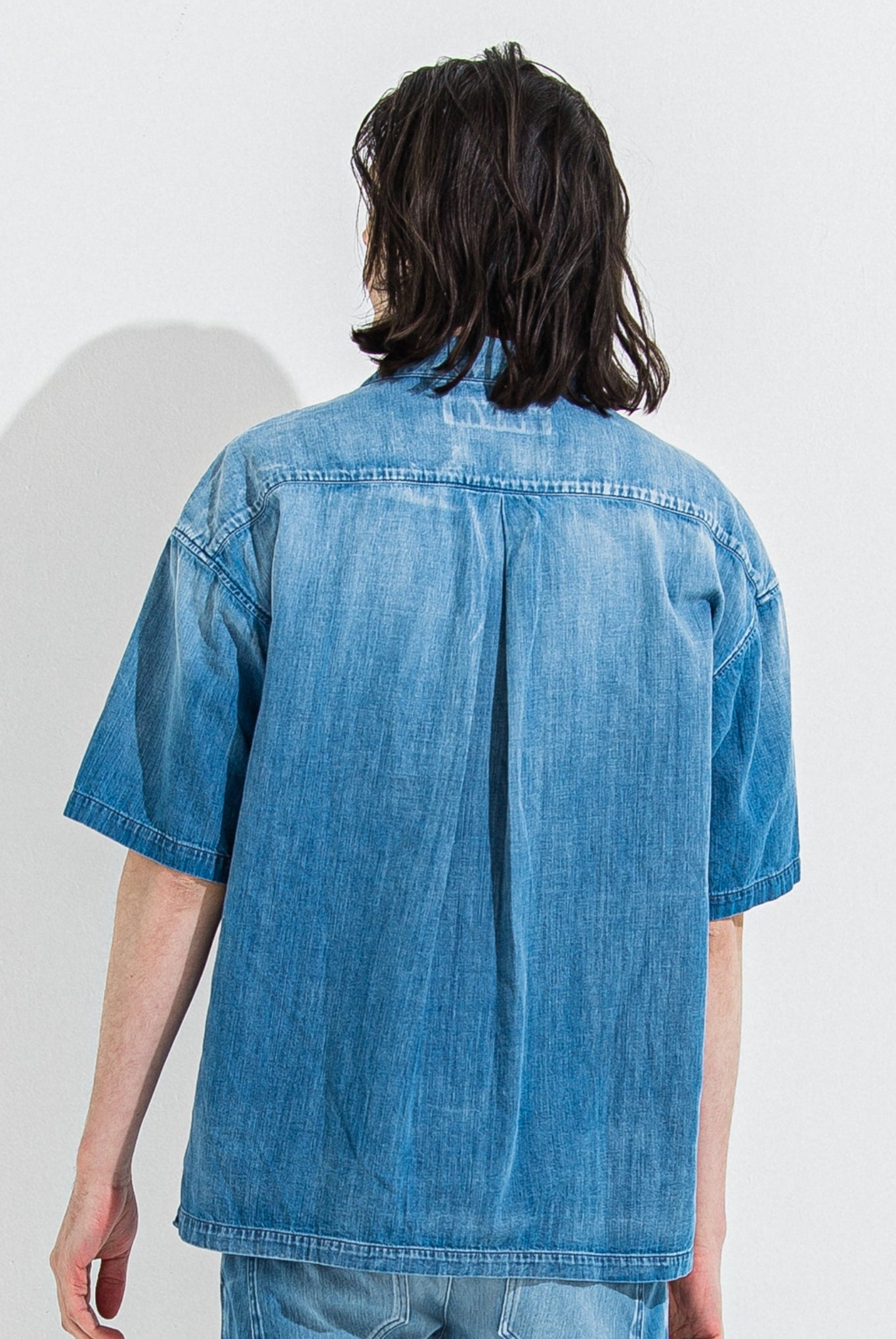 ZACK HALF DENIM SHIRTS RC36-SH-003 シャツ デニム オープンカラー / LIND