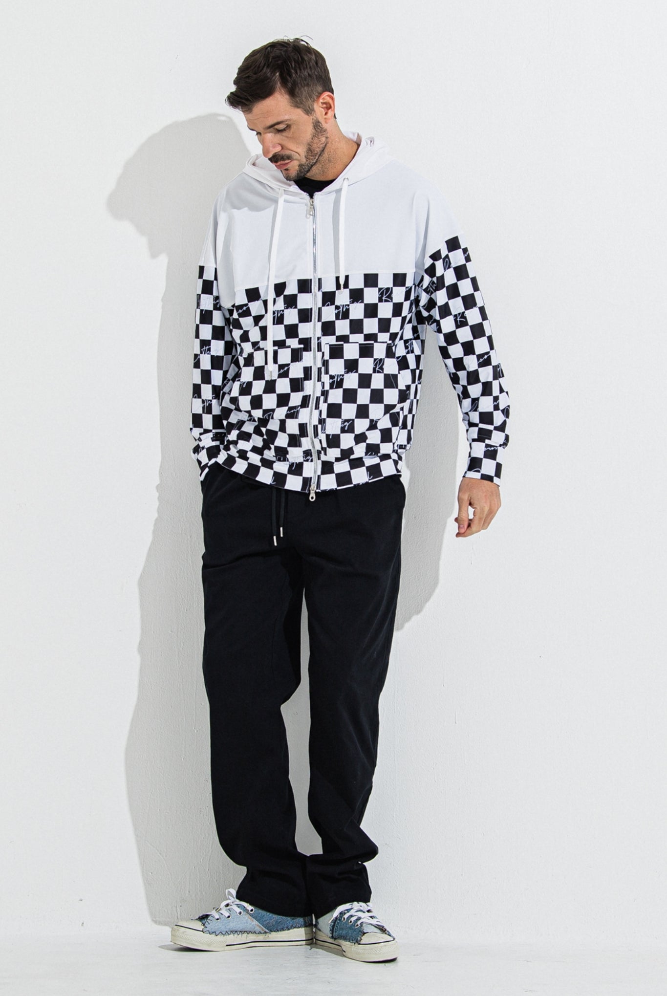 DENIM JERSEY WIDE PT RC36-ST-016WTD イージーパンツ ベルトループ ジャージデニム / BLACK