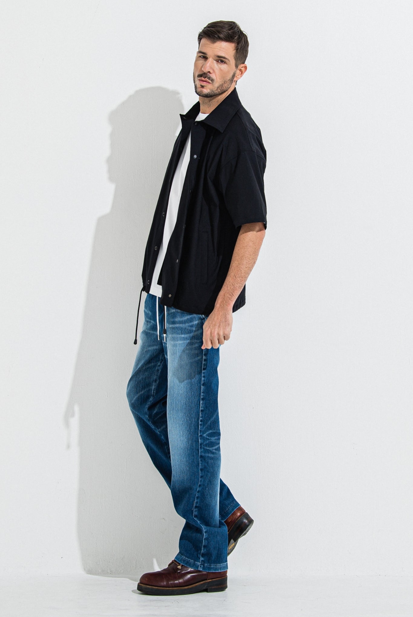 DENIM JERSEY WIDE PT RC36-ST-016WTD イージーパンツ ベルトループ ジャージデニム / DIND