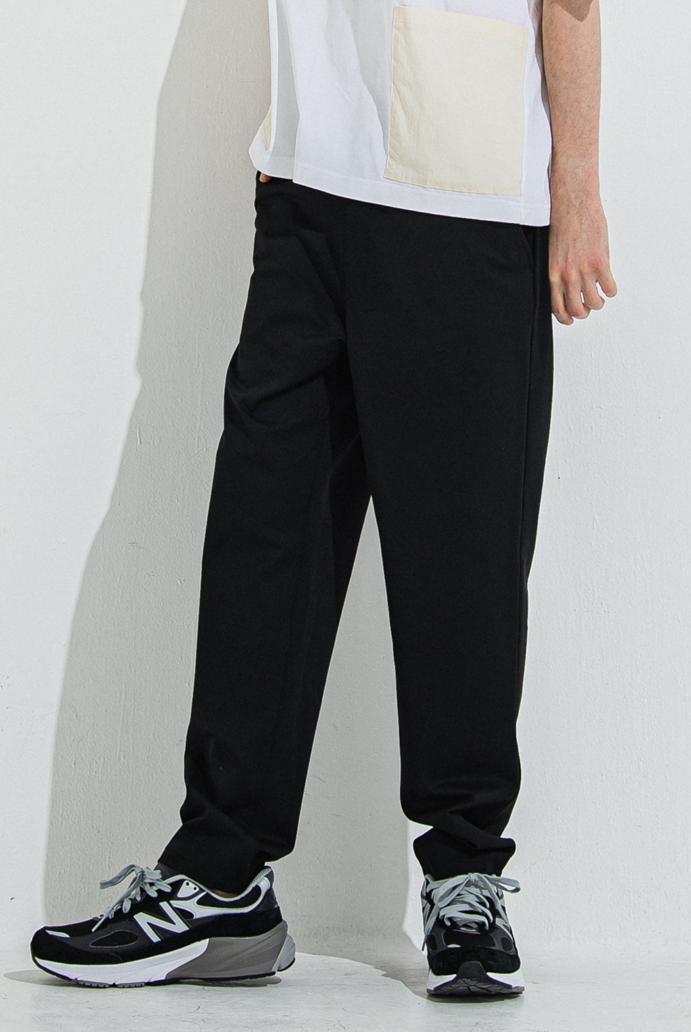 PAT WIDE EASY PANTS RC36-ST-036BN イージーパンツ スラックス 温度調節 ストレッチ / BLACK