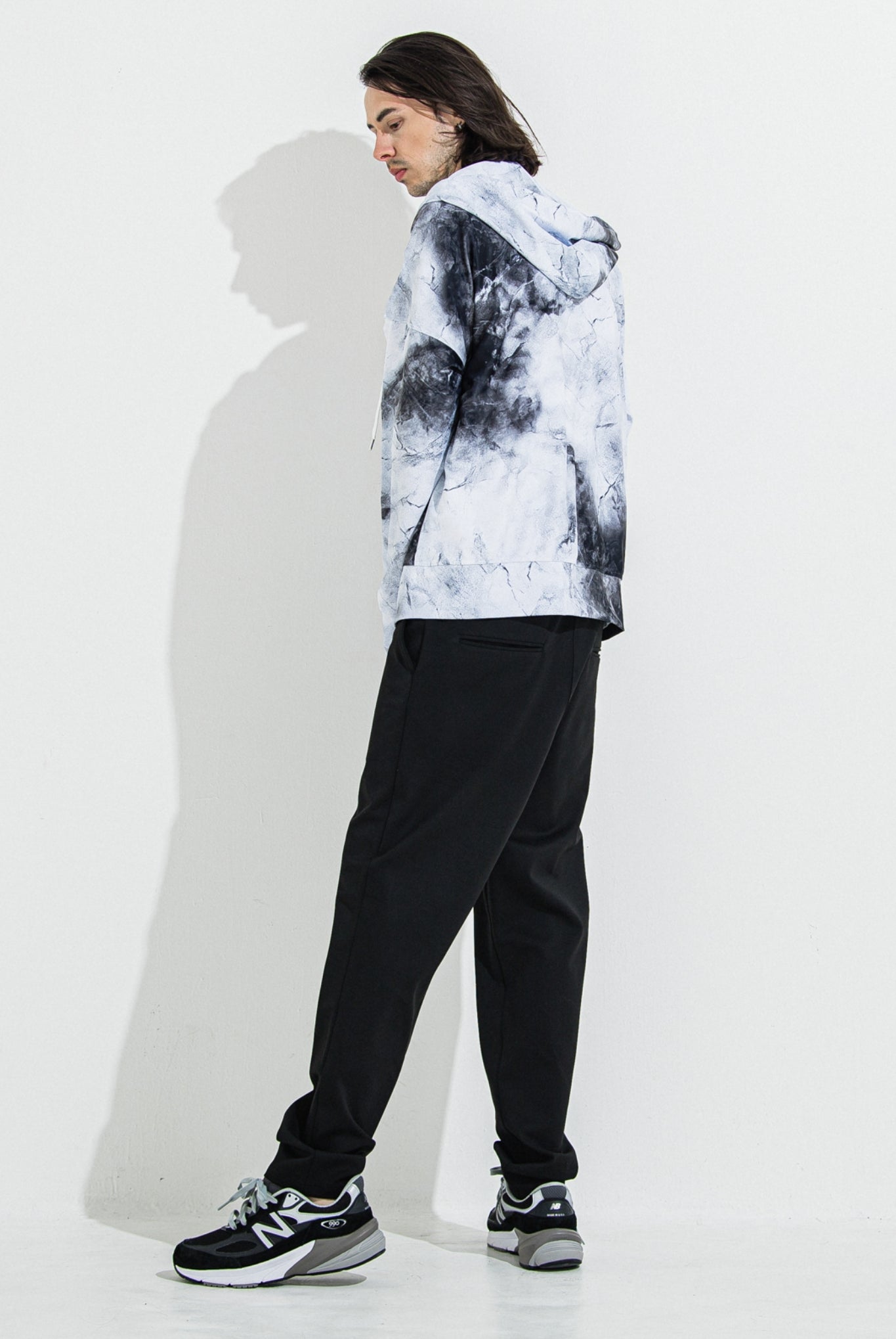 PAT WIDE EASY PANTS RC36-ST-036BN イージーパンツ スラックス 温度調節 ストレッチ / BLACK