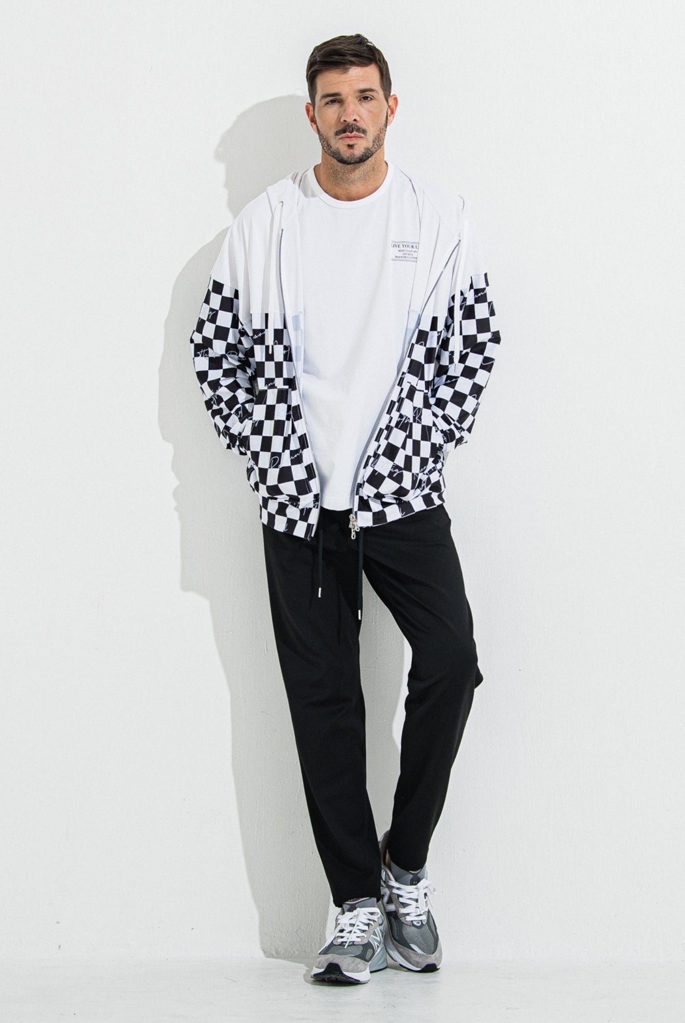 PAT WIDE EASY PANTS RC36-ST-036BN イージーパンツ スラックス 温度調節 ストレッチ / BLACK