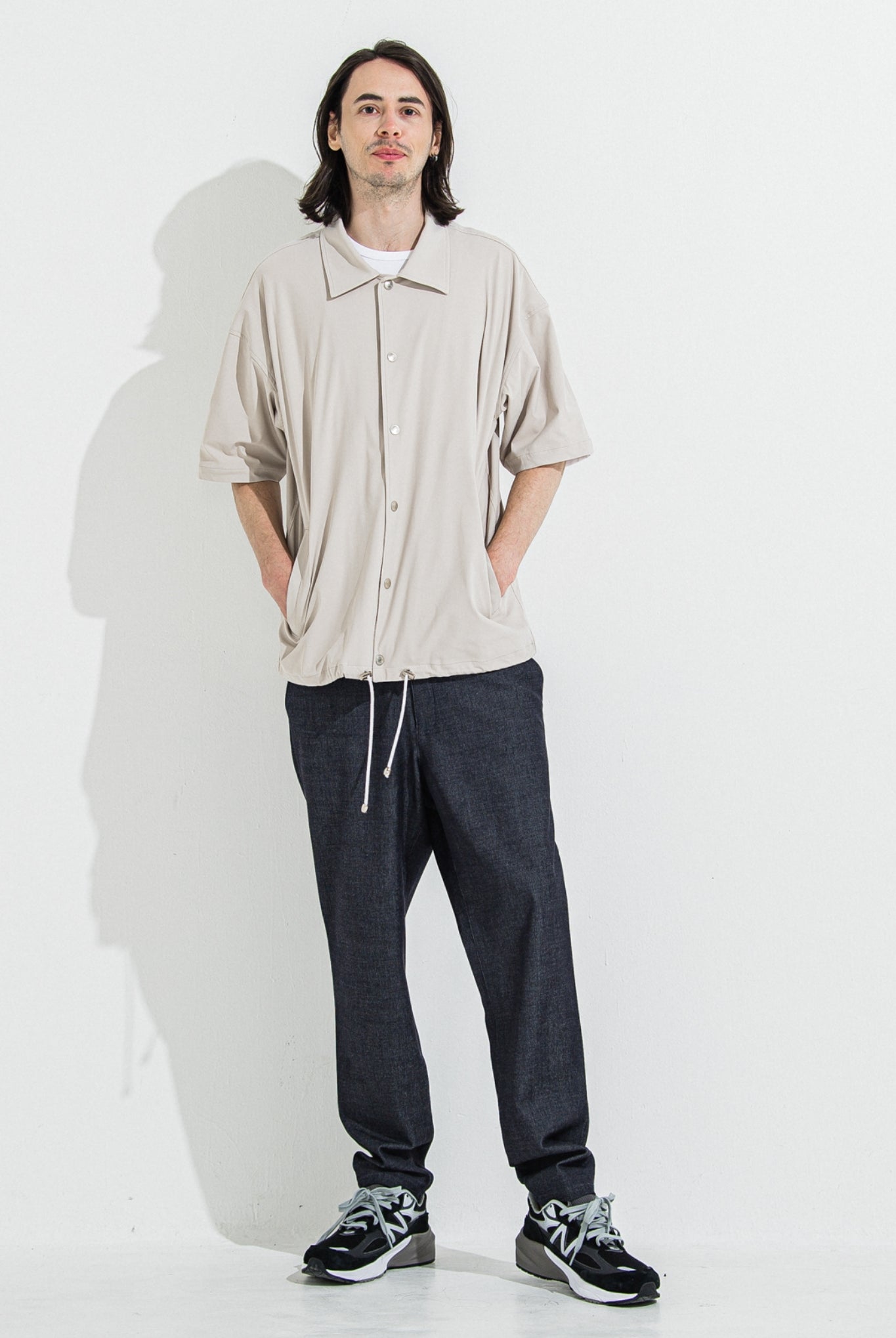 PAT WIDE EASY PANTS RC36-ST-036BN イージーパンツ スラックス 温度調節 ストレッチ / DENIM