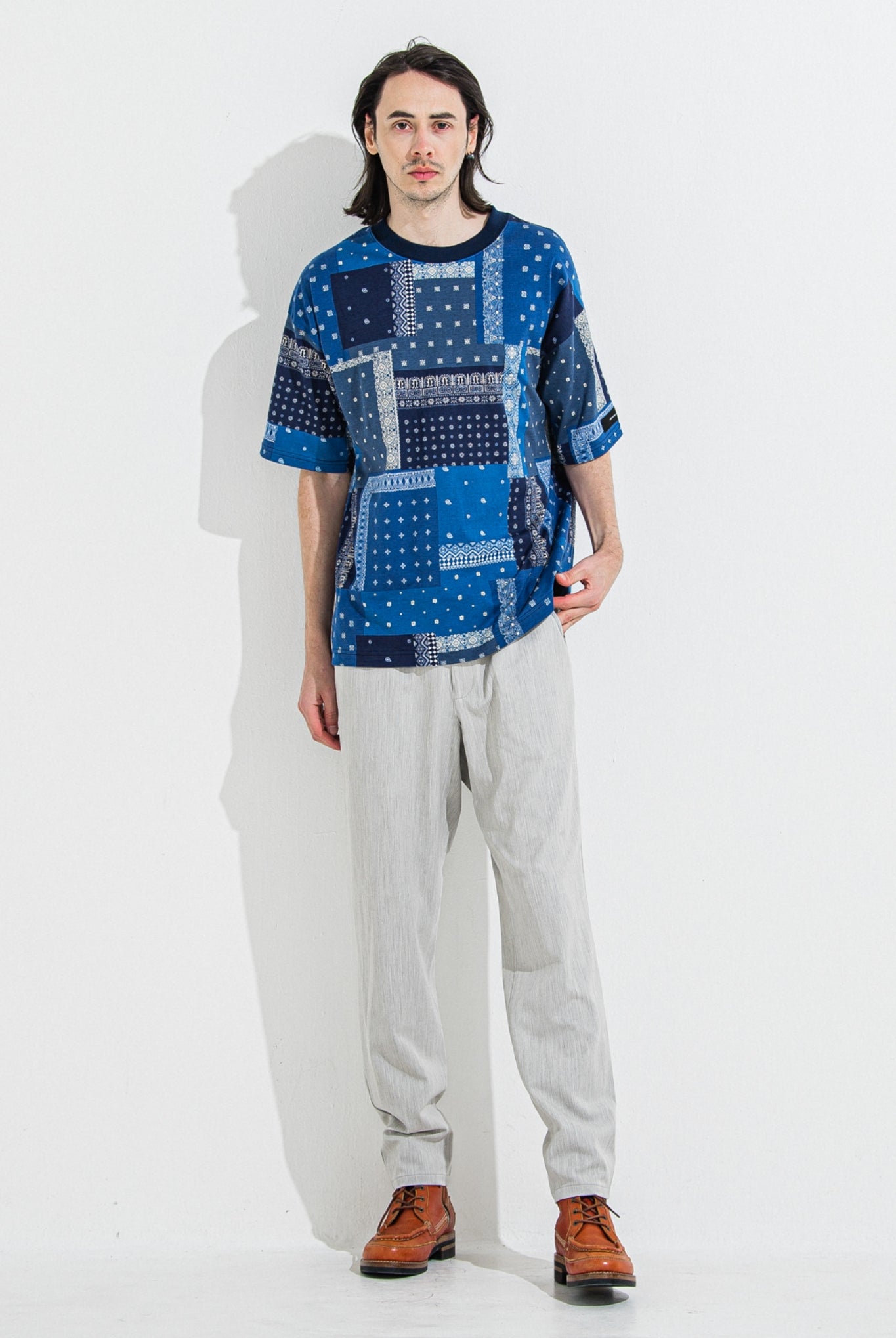 PAT WIDE EASY PANTS RC36-ST-036BN イージーパンツ スラックス 温度調節 ストレッチ / GREY