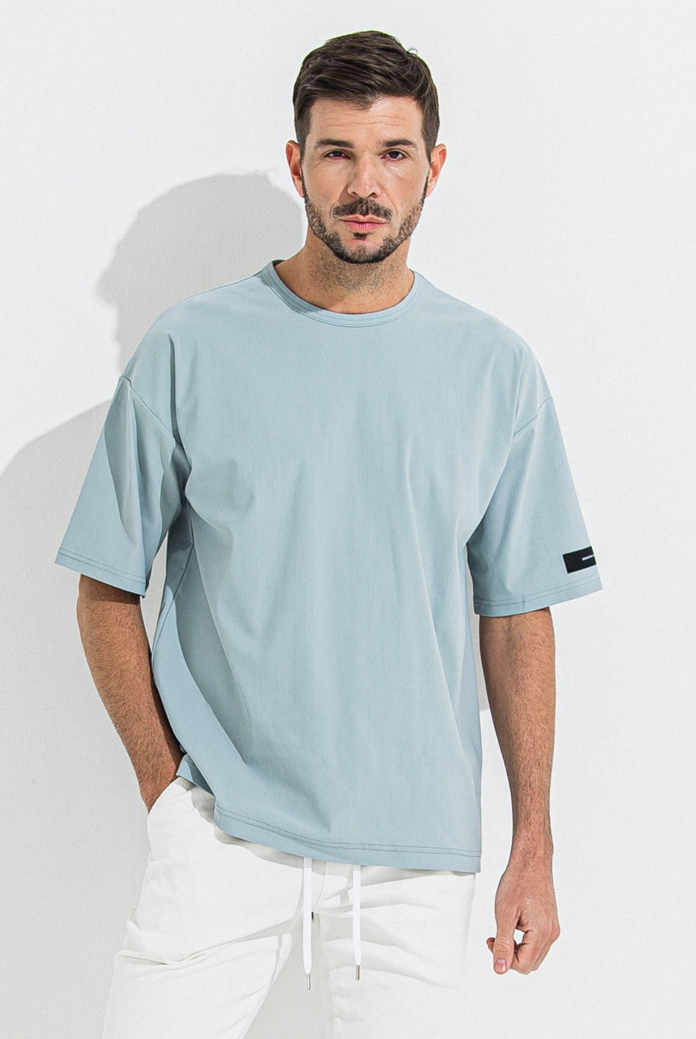 NYLON OVER T RC36-T-003 Tシャツ オーバーサイズ ストレッチ 速乾 / AQUA