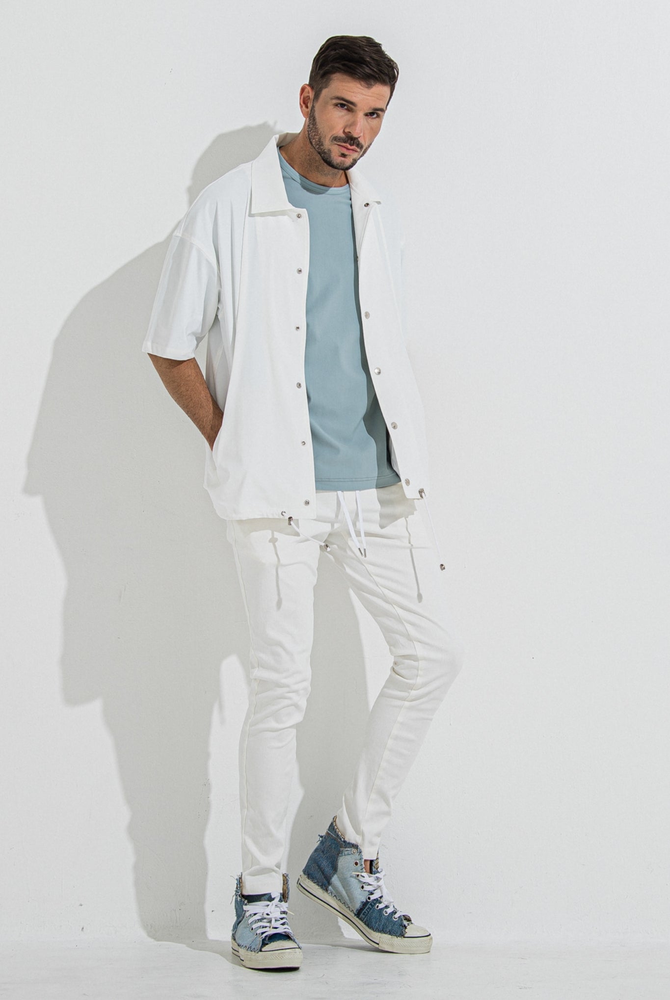 NYLON OVER T RC36-T-003 Tシャツ オーバーサイズ ストレッチ 速乾 / AQUA