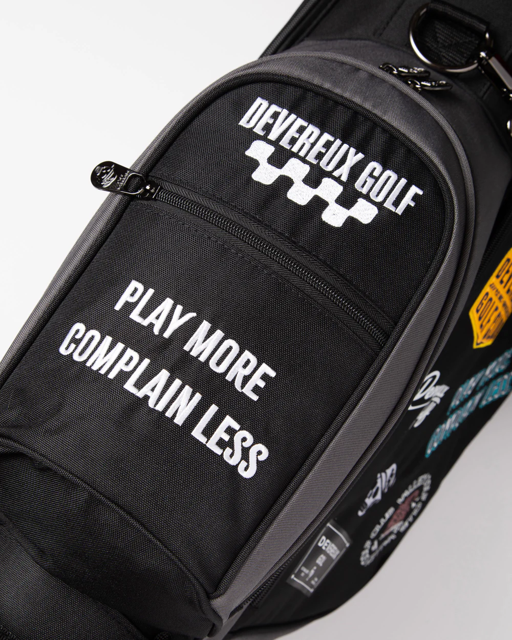 DEVEREUX GOLF Logo Assorted Caddie Bag/ロゴアソーテッドキャディーバッグ 763572822-BLACK