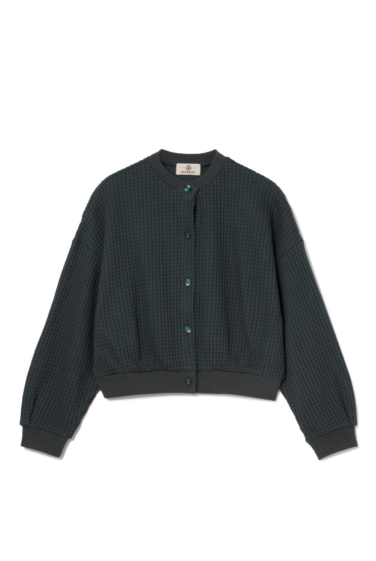 Seagreen シーグリーン | カーディガン ノーカラー コットン 