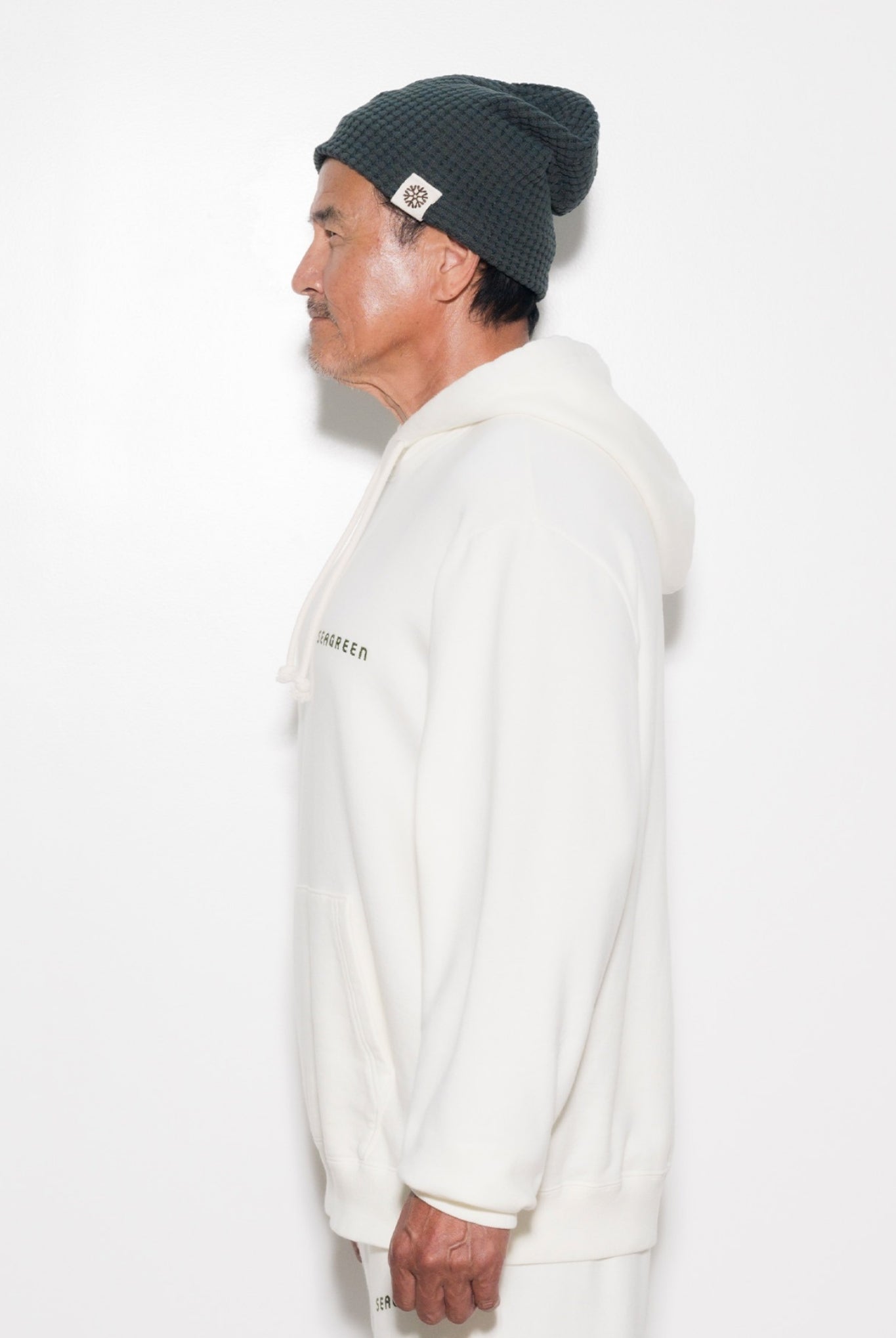 REGULAR FIT HOODIE MSEA24A8323-M フーディー スウェットパーカー オーガニックコットン 100% 裏毛 オールシーズン セットアップ 日本製 / IVORY