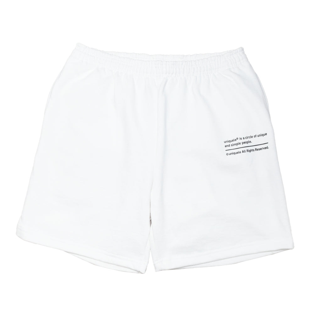 uniquele HEAVY FLEECE SWEAT SHORT スウェット ショートパンツ ショーツ SP2001 WHITE ホワイト
