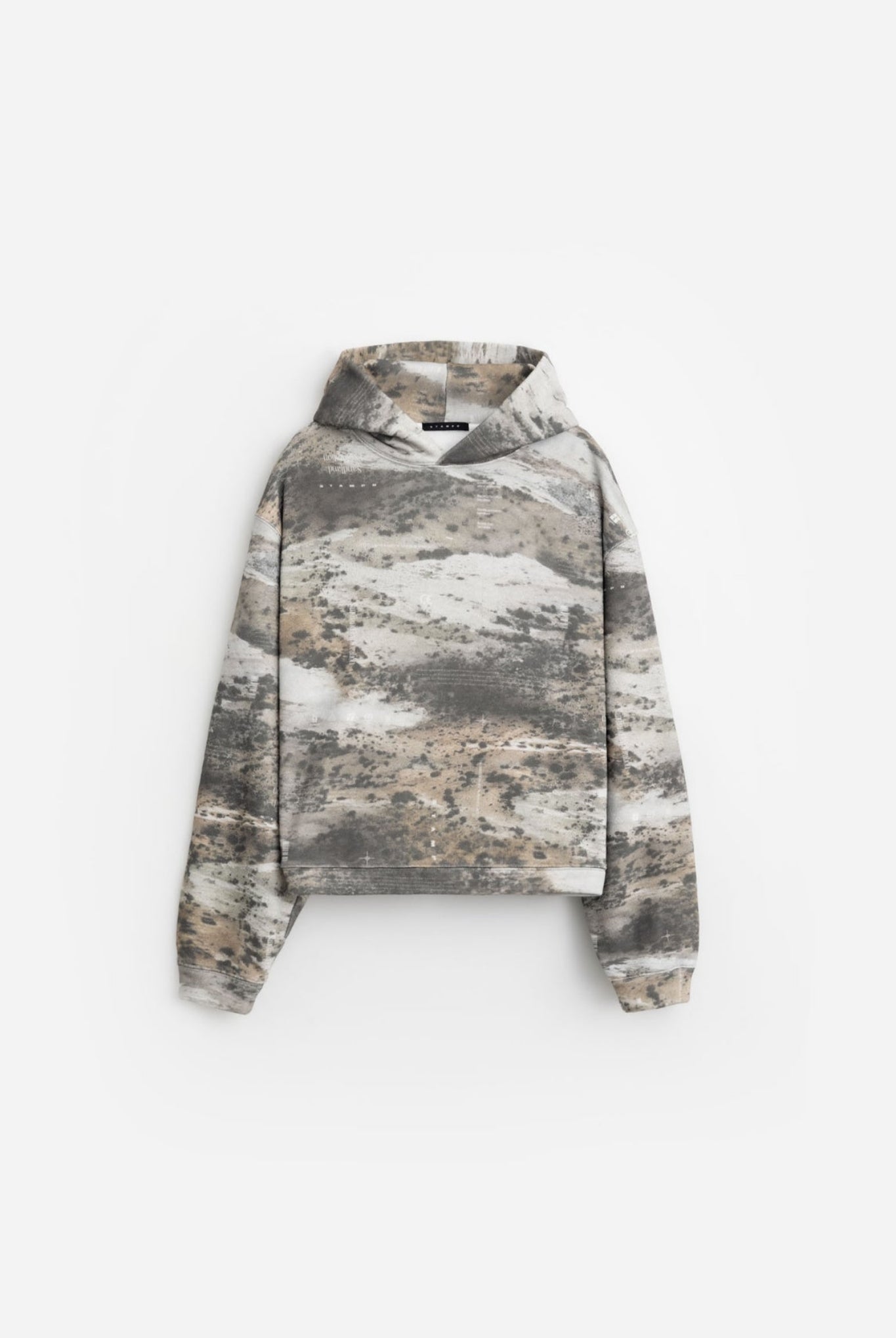 Sandland Camo Cropped Hoodie SLA-M3539HD フーディー 中厚手 なめらか 吸湿 吸水 セットアップ / Sandlands Camo Print