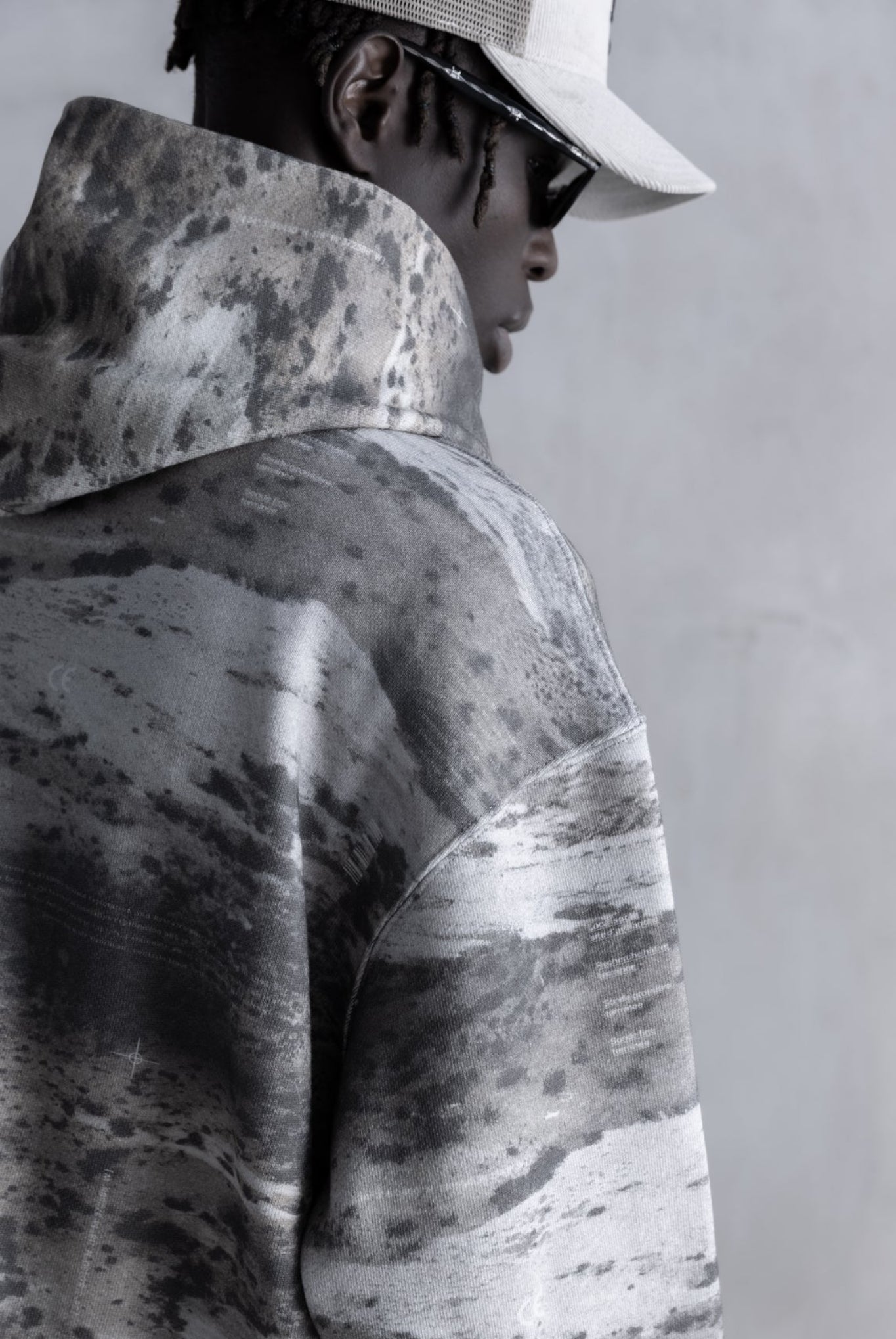 Sandland Camo Cropped Hoodie SLA-M3539HD フーディー 中厚手 なめらか 吸湿 吸水 セットアップ / Sandlands Camo Print