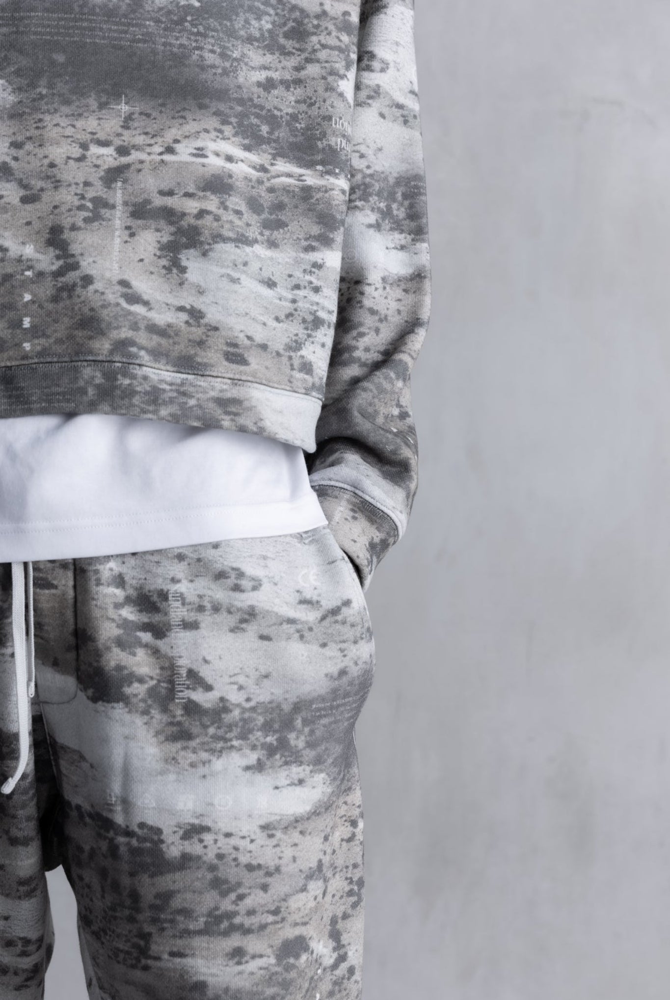 Sandland Camo Cropped Hoodie SLA-M3539HD フーディー 中厚手 なめらか 吸湿 吸水 セットアップ / Sandlands Camo Print