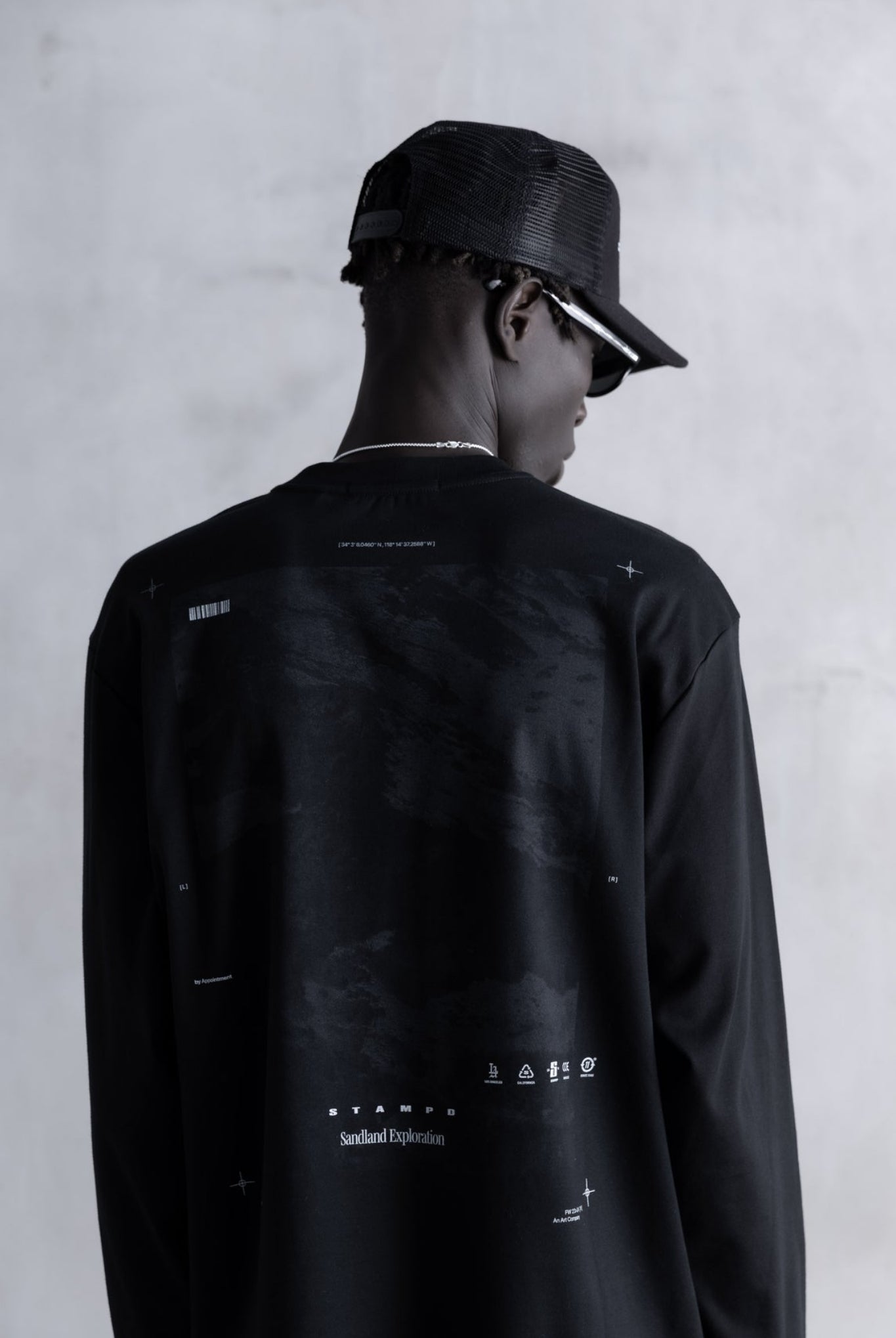 Sandlands LS Relaxed TEE SLA-M3560LT ロンT コットン / Black
