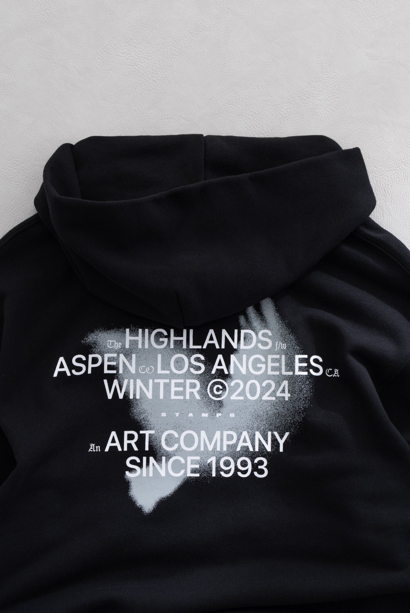 The Highlands Core Hoodie SLA-M3573HD フーディー バックプリント コットン 100% ユニセックス / Black