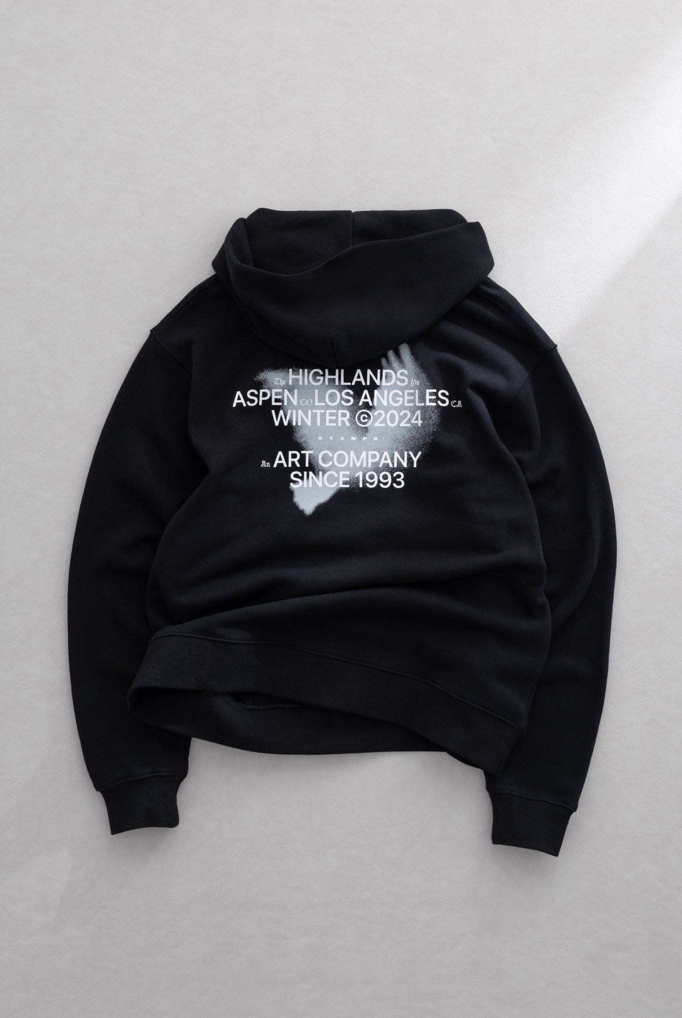 The Highlands Core Hoodie SLA-M3573HD フーディー バックプリント コットン 100% ユニセックス / Black
