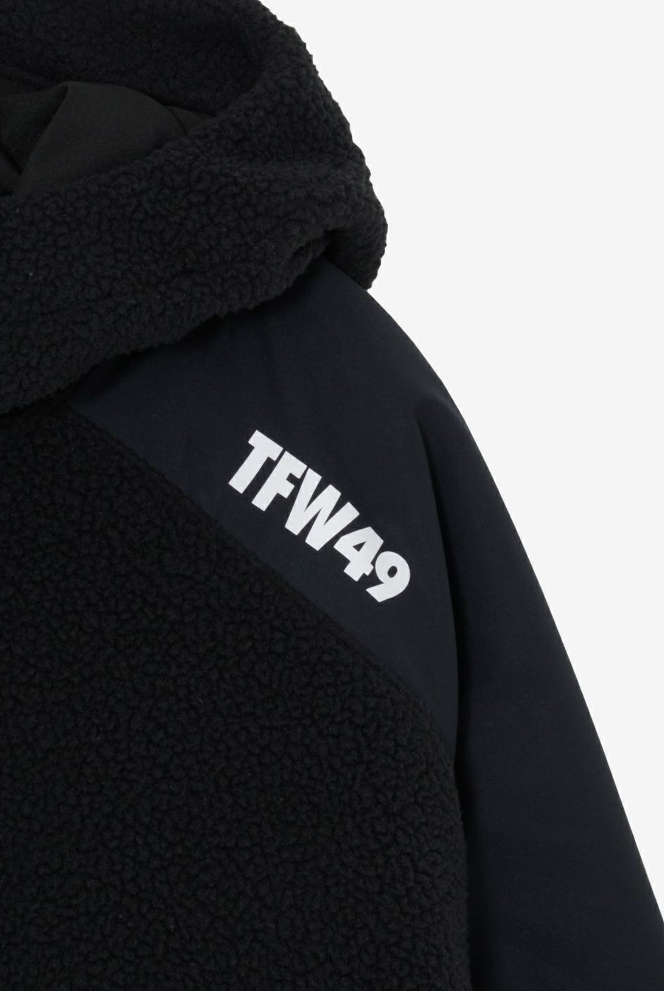 VW FULL ZIP BLOUSON T042420016 フーディー ハーフジップ ストレッチ 保温 透湿 裏起毛 / L.GREYxBK