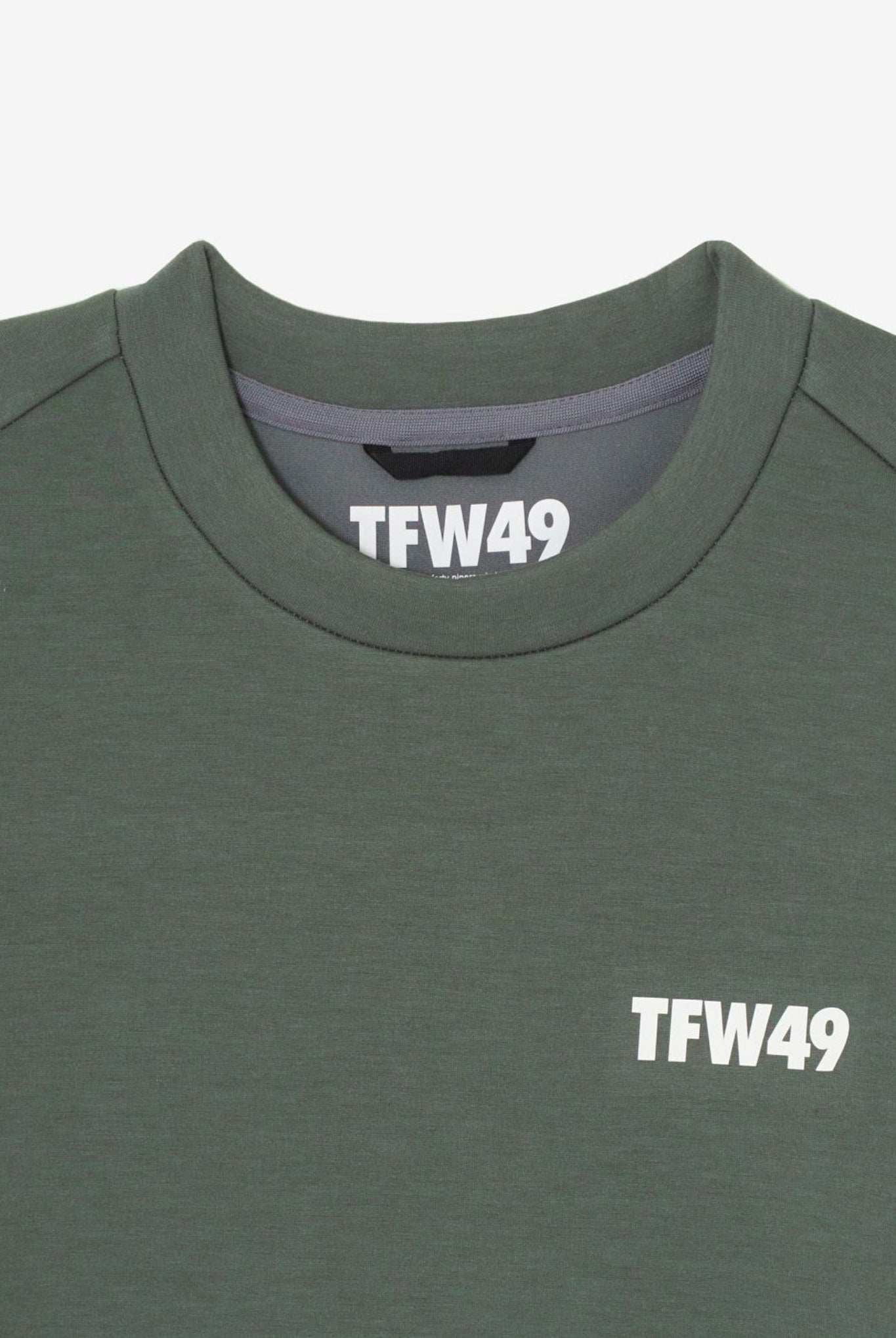 CARDBOARD MATERIAL CREW T102420021 スウェット ストレッチ ダンボールニット 軽量 ユニセックス / GREEN