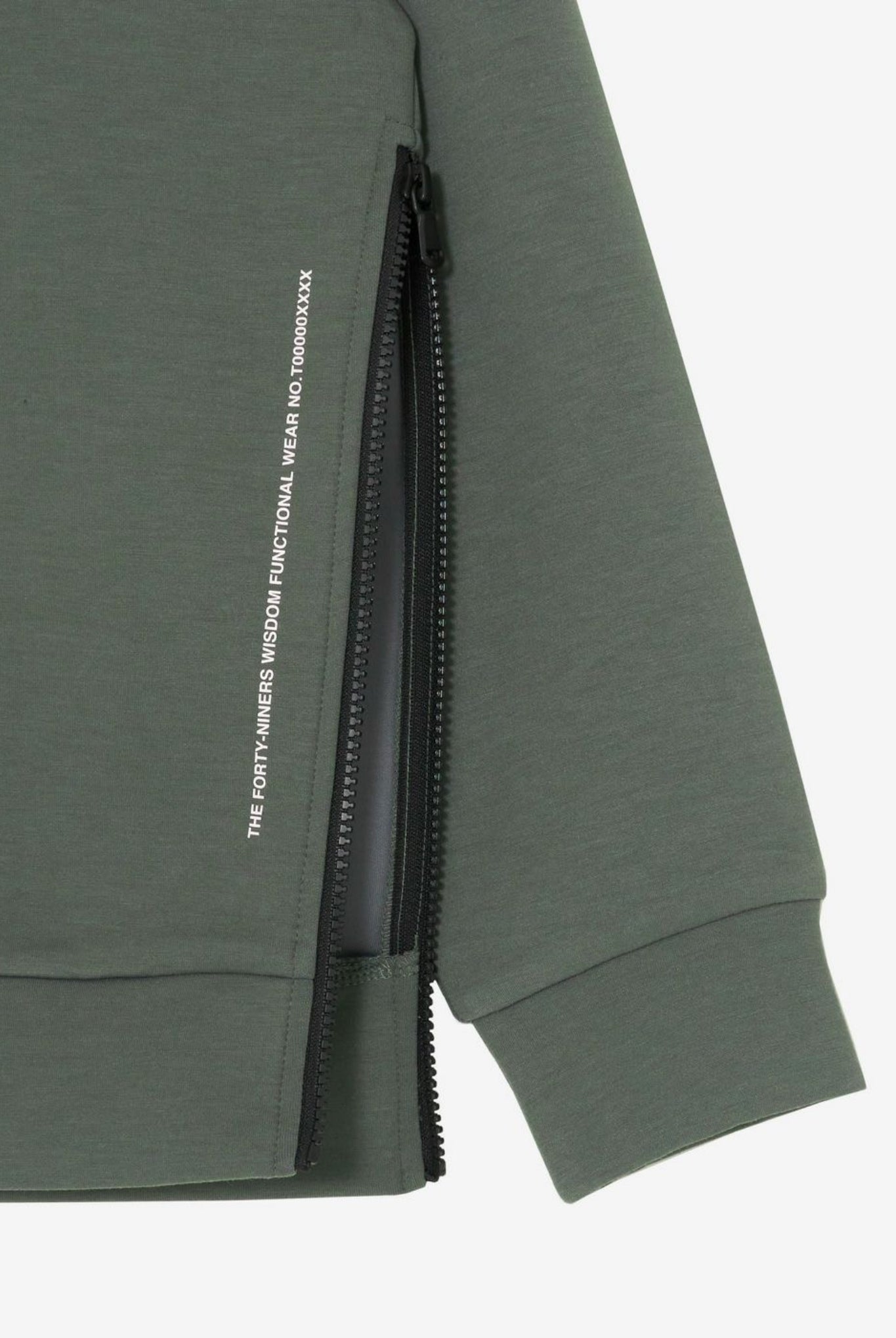 CARDBOARD MATERIAL CREW T102420021 スウェット ストレッチ ダンボールニット 軽量 ユニセックス / GREEN