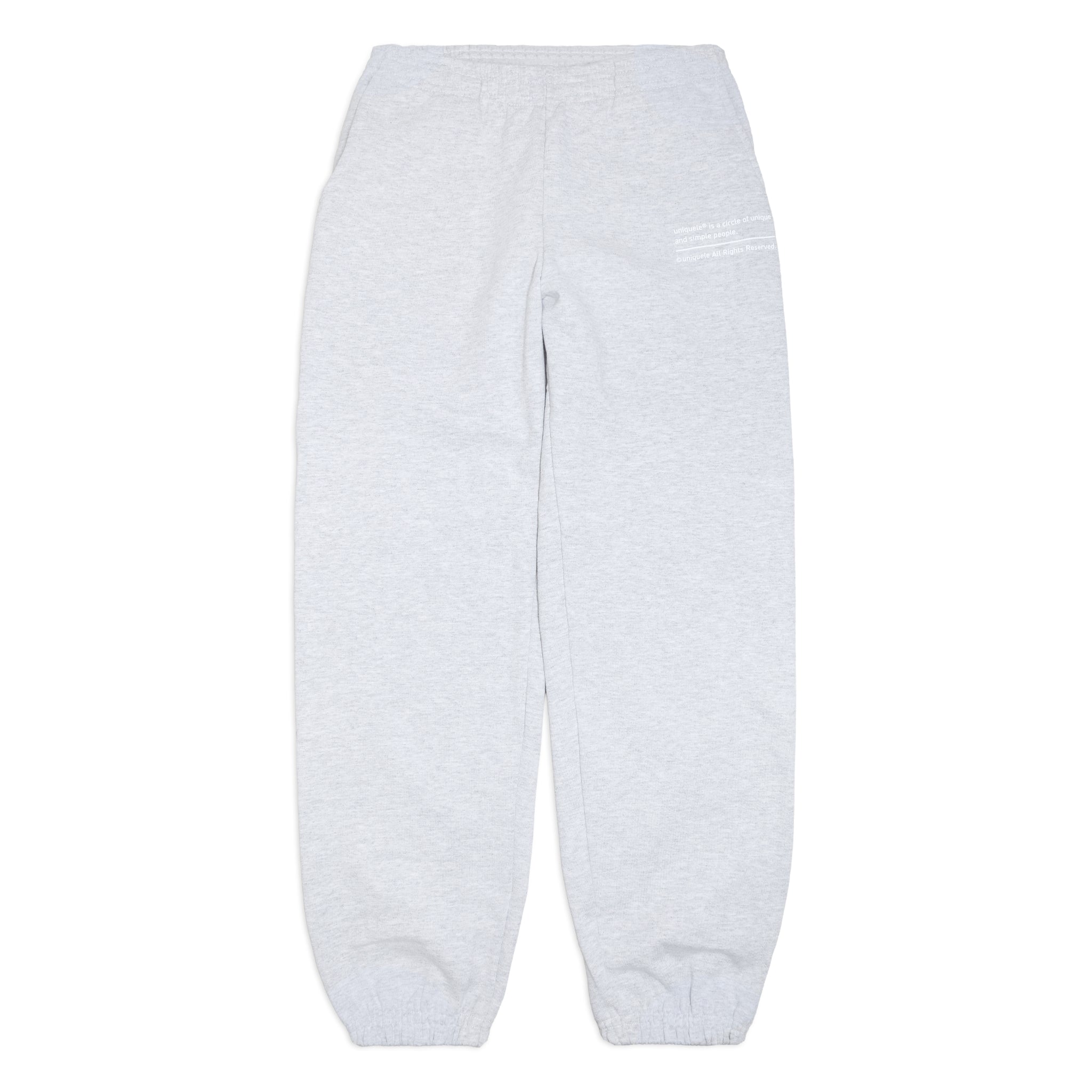 uniquele HEAVY FLEECE SWEATPANTS スウェット ロングパンツ LP2001 ASH GREY アッシュグレー