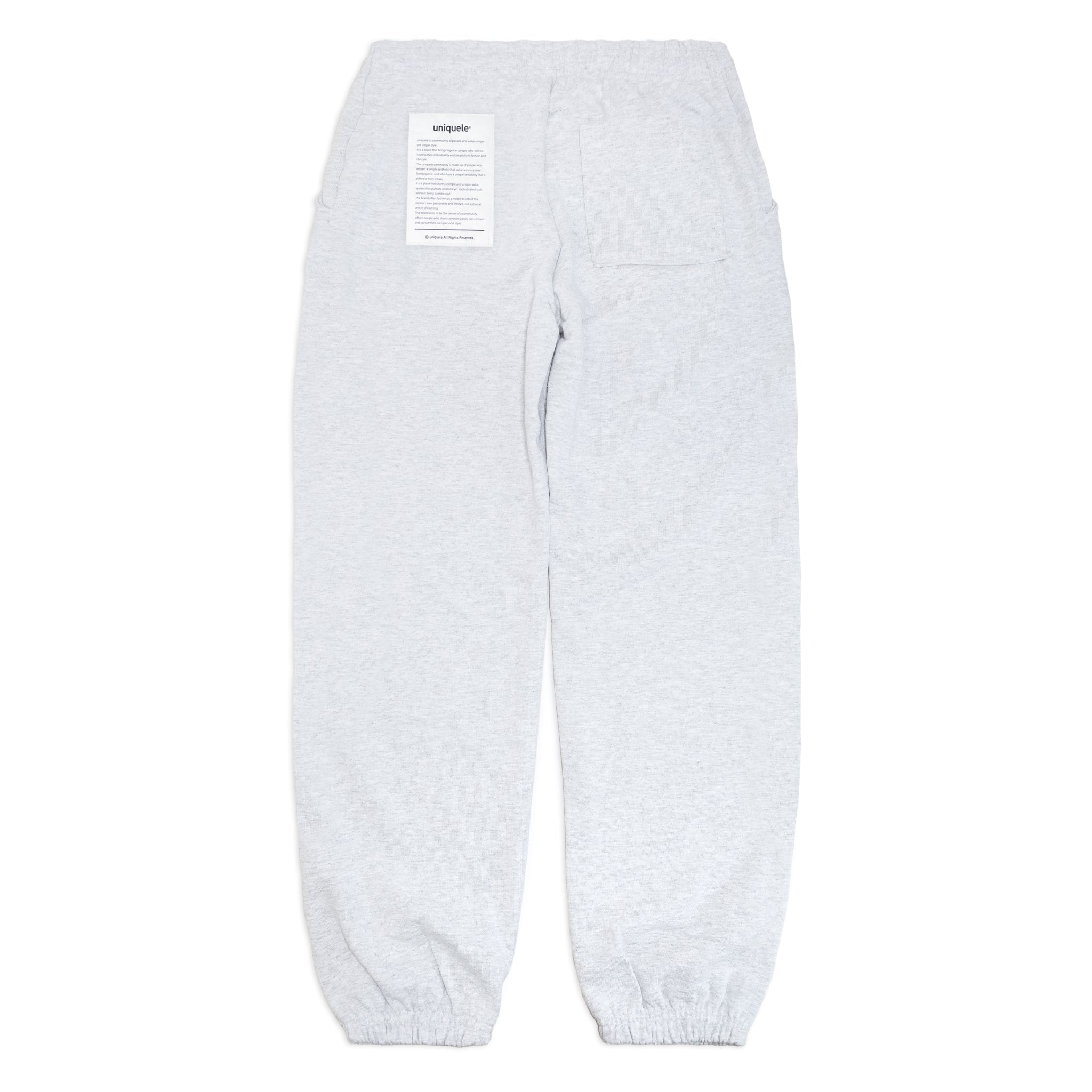 uniquele HEAVY FLEECE SWEATPANTS スウェット ロングパンツ LP2001 ASH GREY アッシュグレー