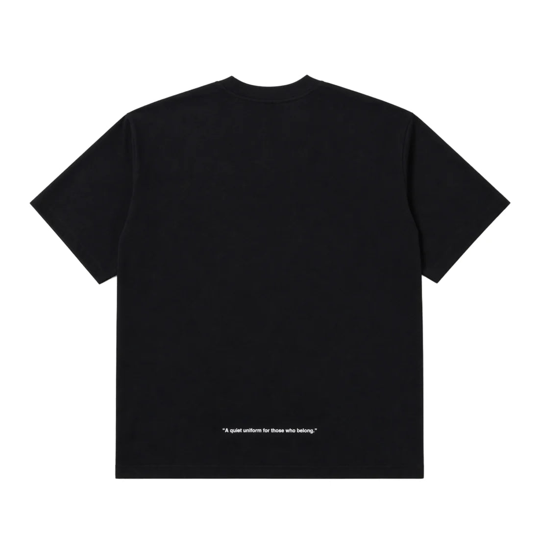 uniquele CREW NECK T-SHIRT ST2003 BLACK / WHITE